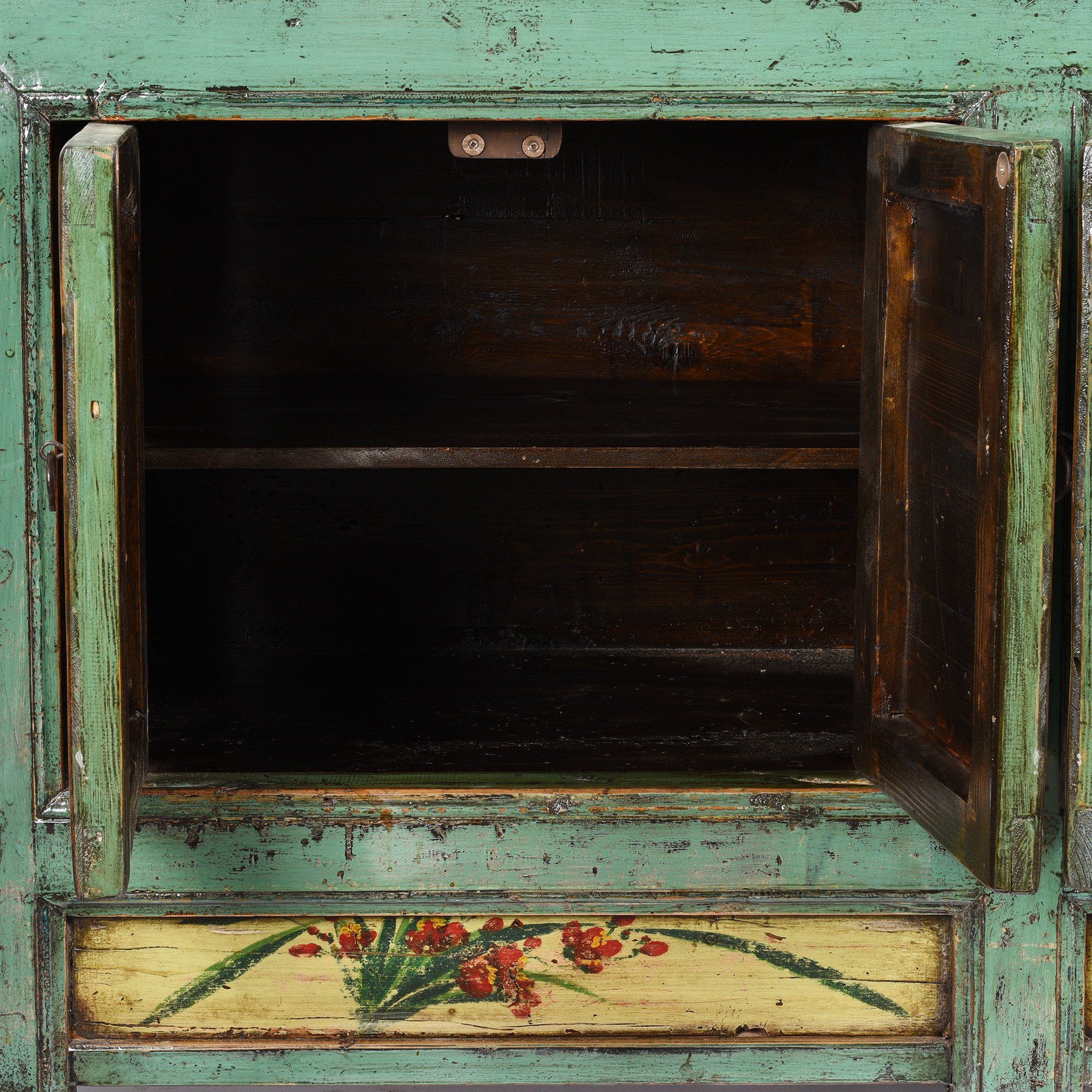 Vintage Mint Painted Sideboard From Shanxi - Image 9