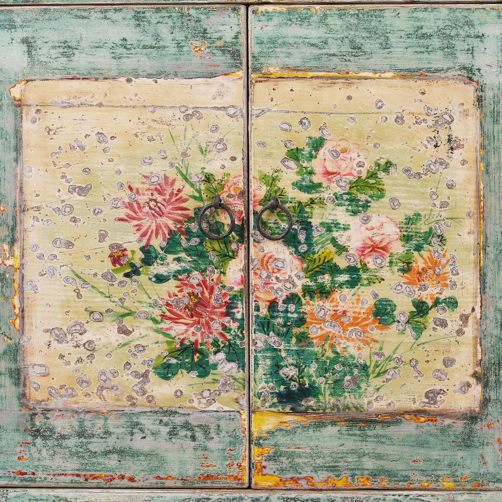Vintage Mint Painted Sideboard From Shanxi - Image 5