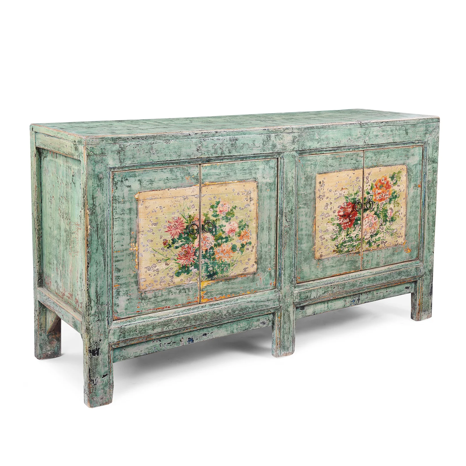 Vintage Mint Painted Sideboard From Shanxi - Image 6