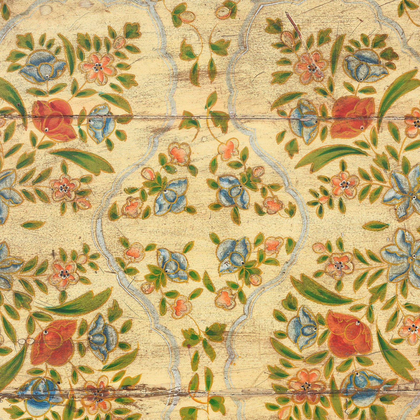Vintage Painted Coffee Table From Rajasthan - Image 6