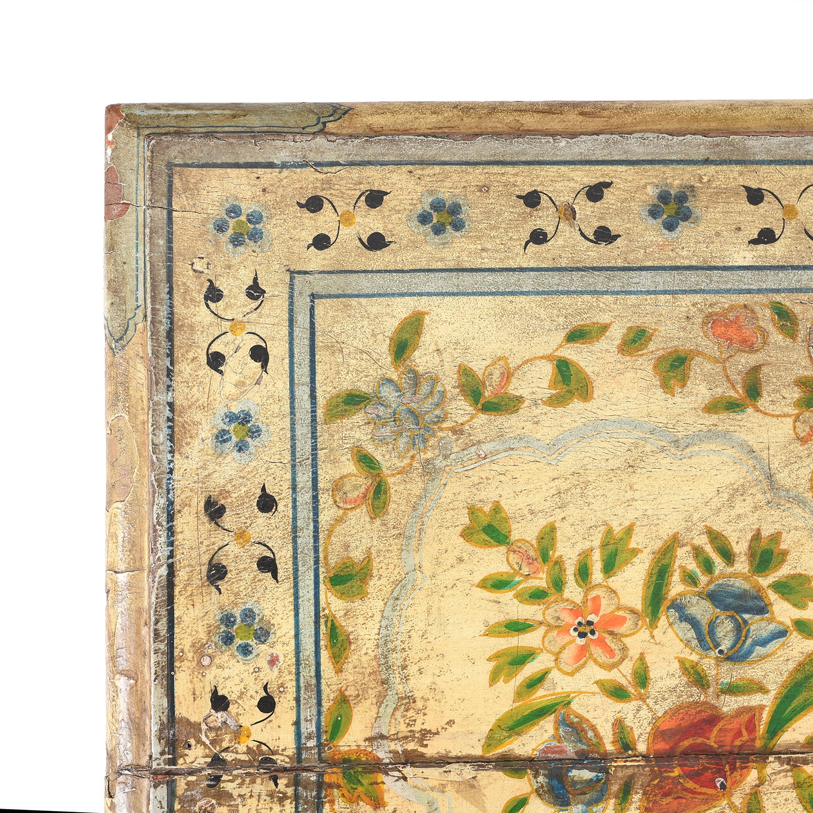 Vintage Painted Coffee Table From Rajasthan - Image 7