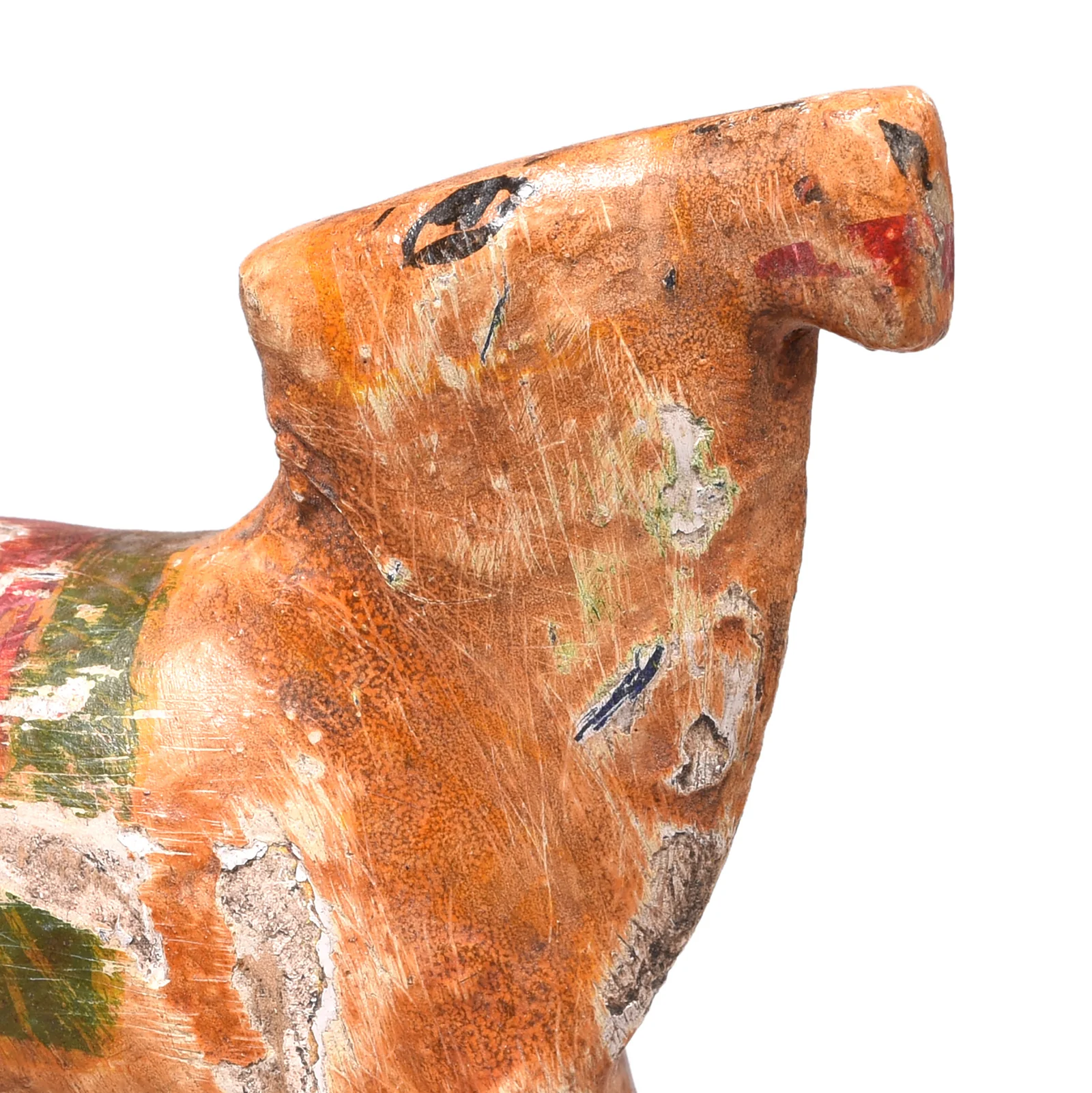 Vintage Painted Cow Toy From Gujarat - Ca 1940 - Image 2