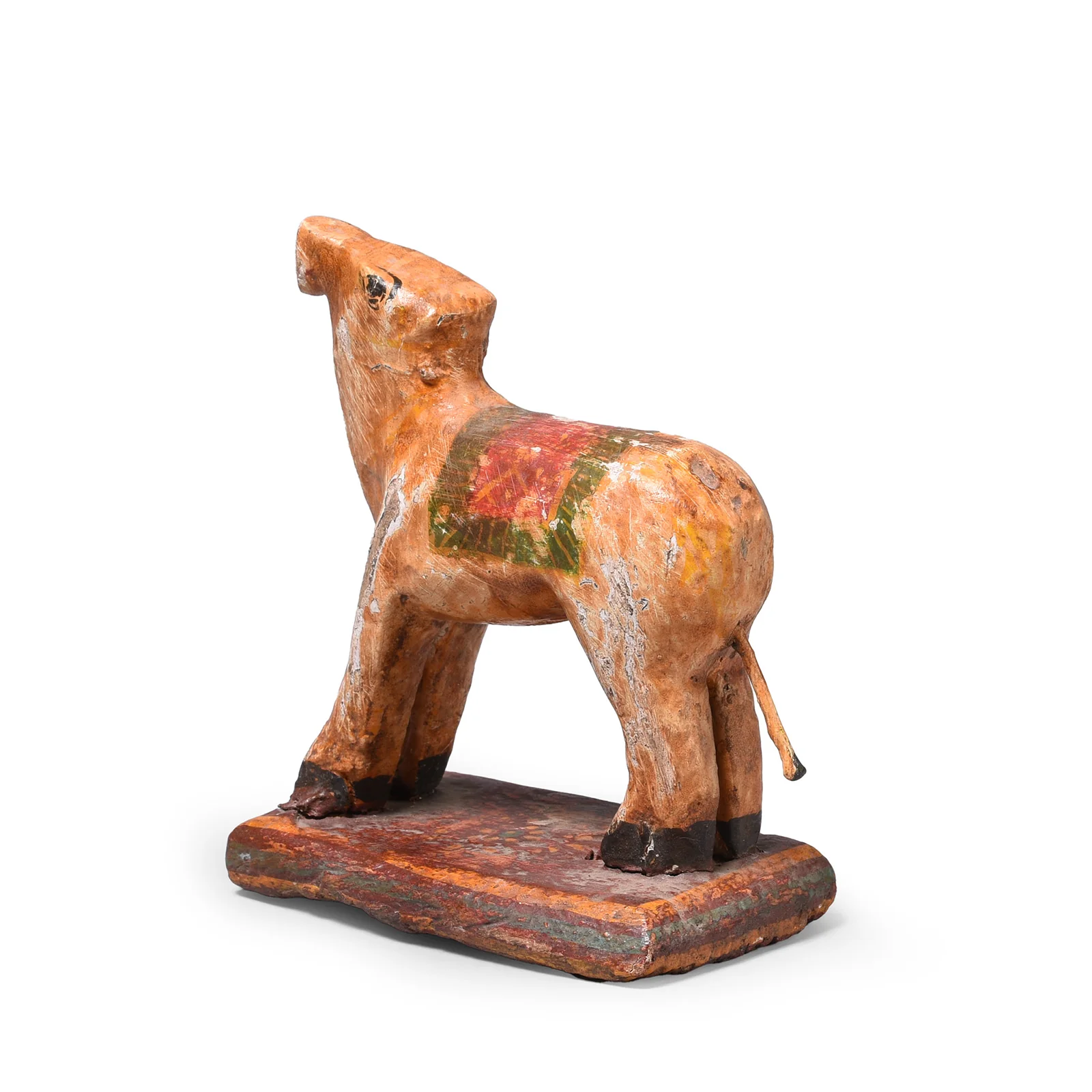 Vintage Painted Cow Toy From Gujarat - Ca 1940 - Image 3