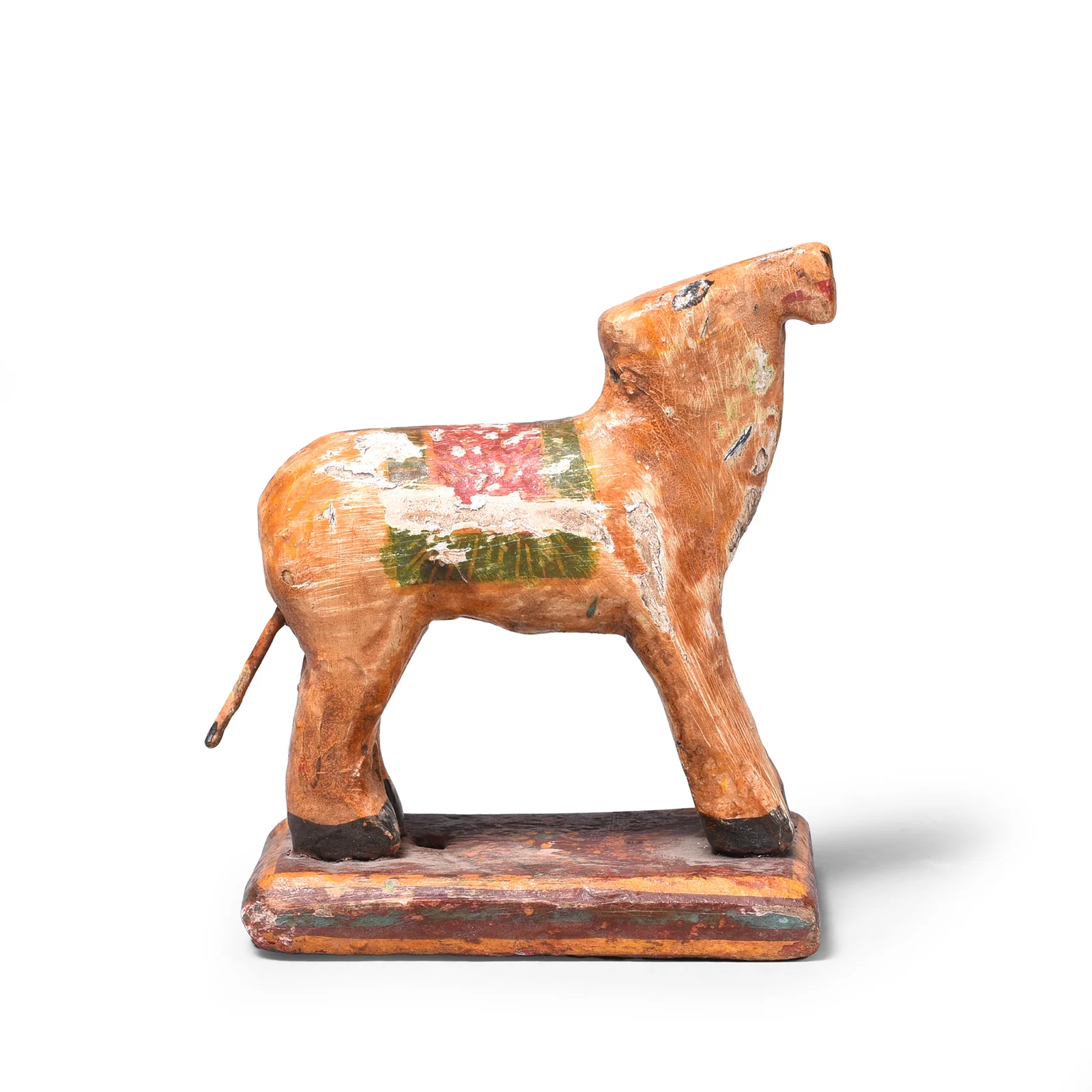 Vintage Painted Cow Toy From Gujarat - Ca 1940 - Image 4