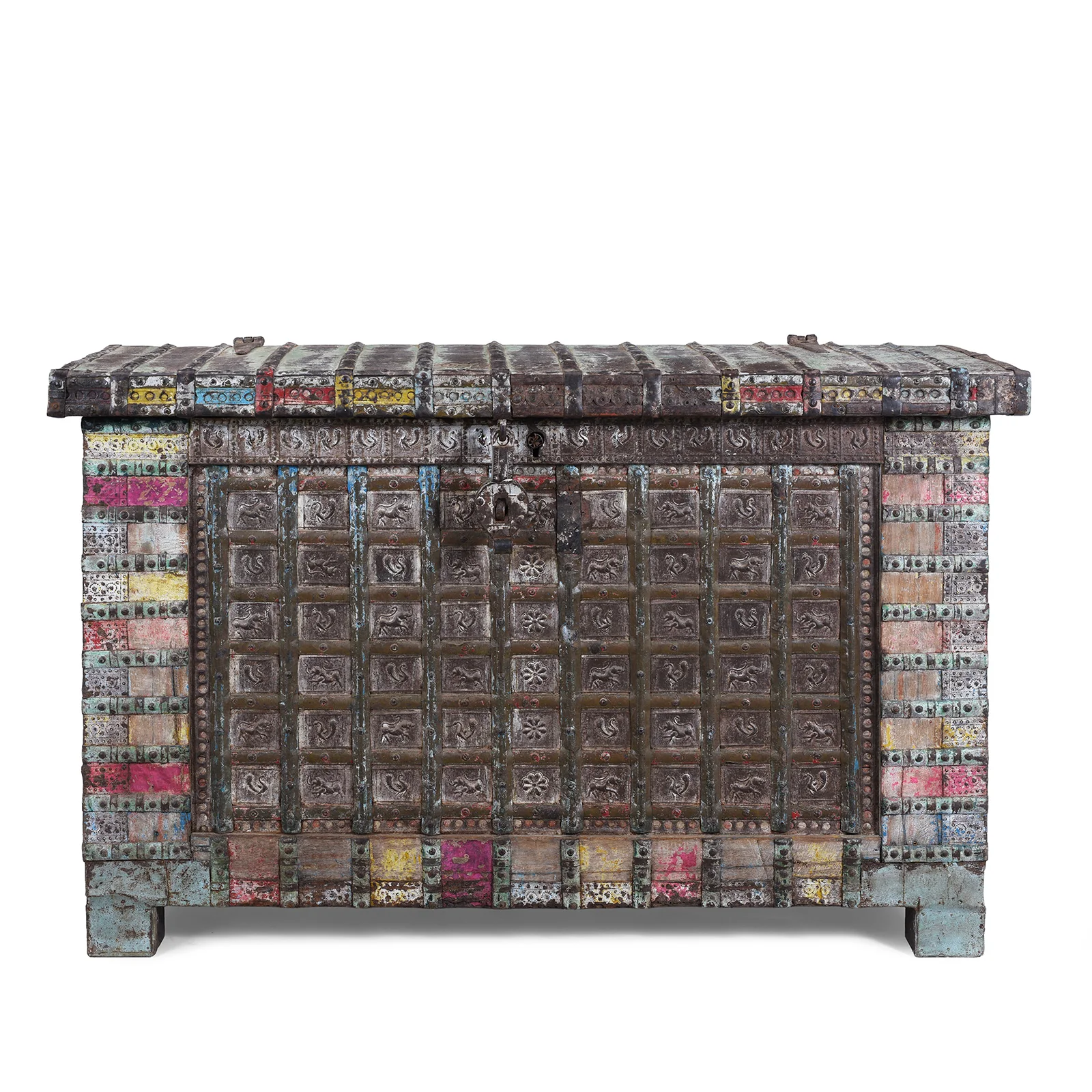 Painted Pithara Console Chest - 19th Century - Image 3