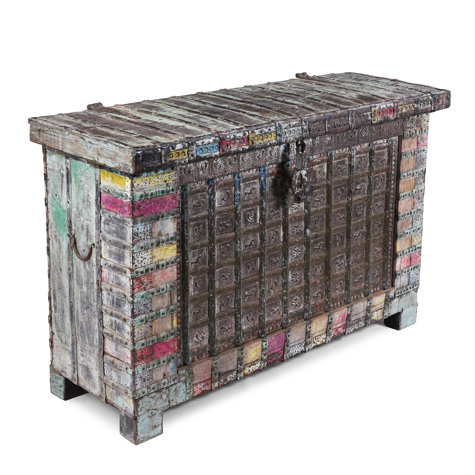 Painted Pithara Console Chest - 19th Century - Image 4