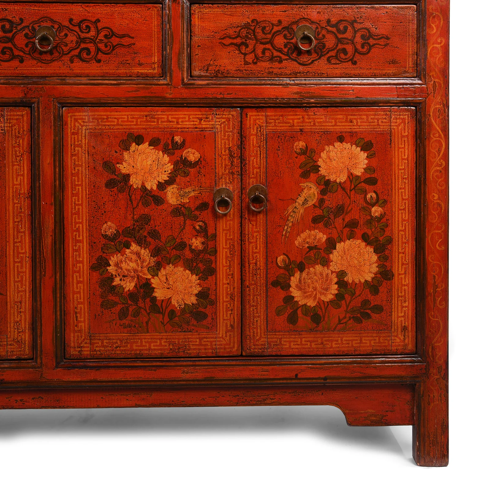 Painted Mongolian Bookshelf - Ca 1920 - Image 2