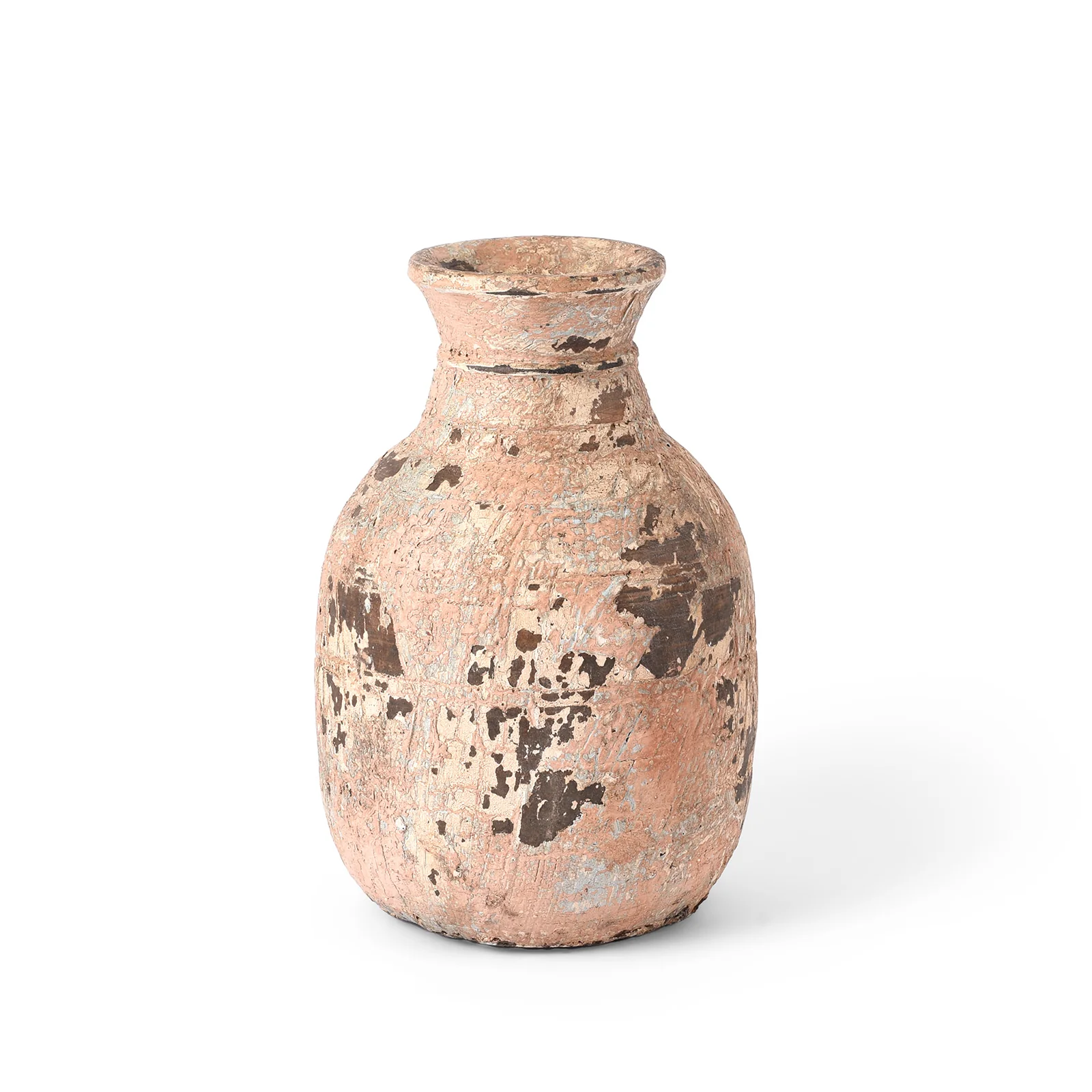Vintage Painted Wood Pot From Kullu - Image 2