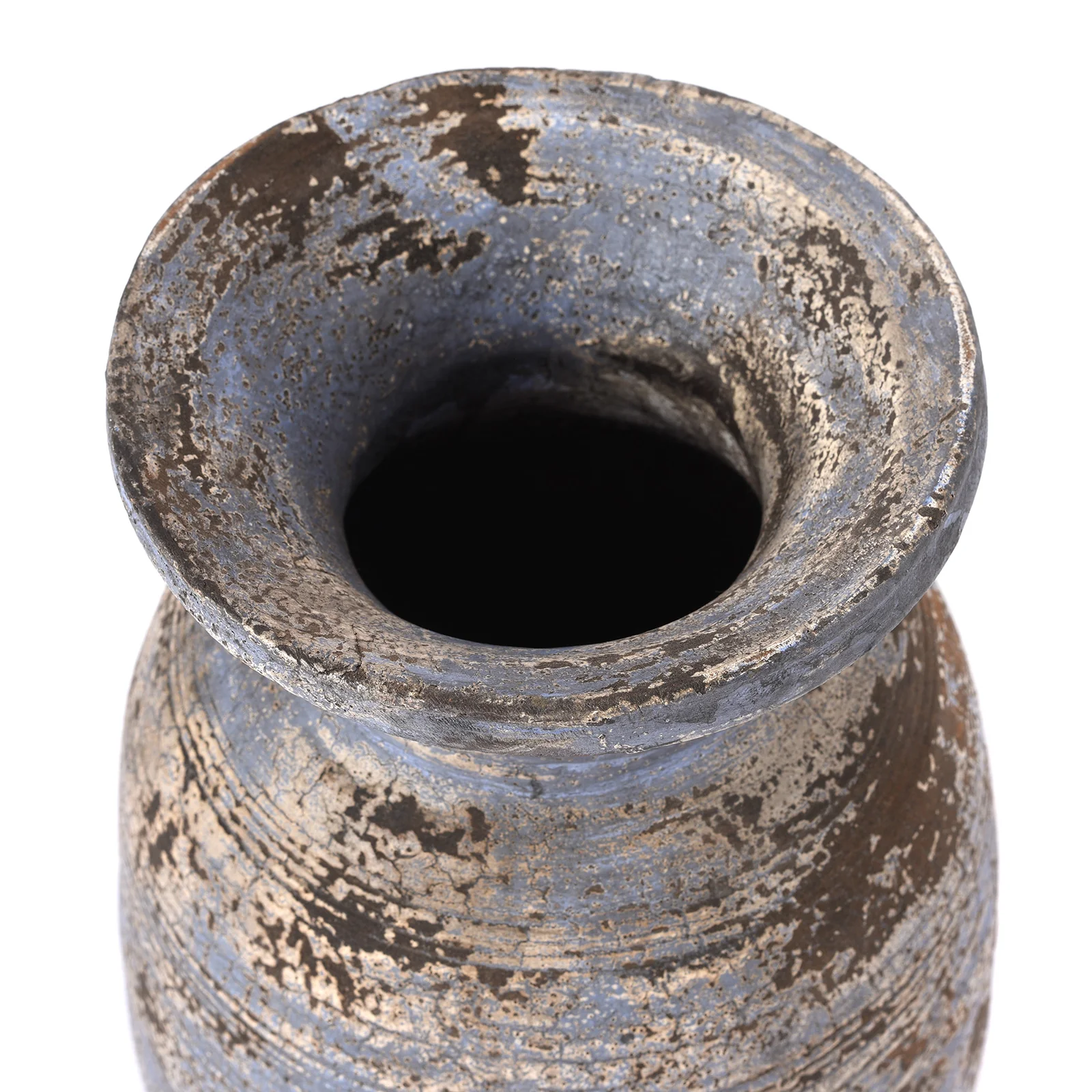 Vintage Painted Wood Pot From Kullu - Image 5
