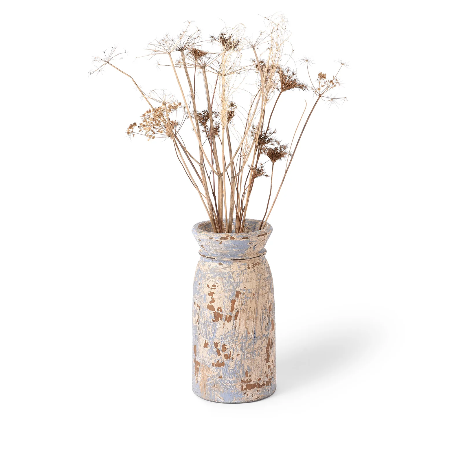 Vintage Painted Wood Pot From Kullu - Image 3