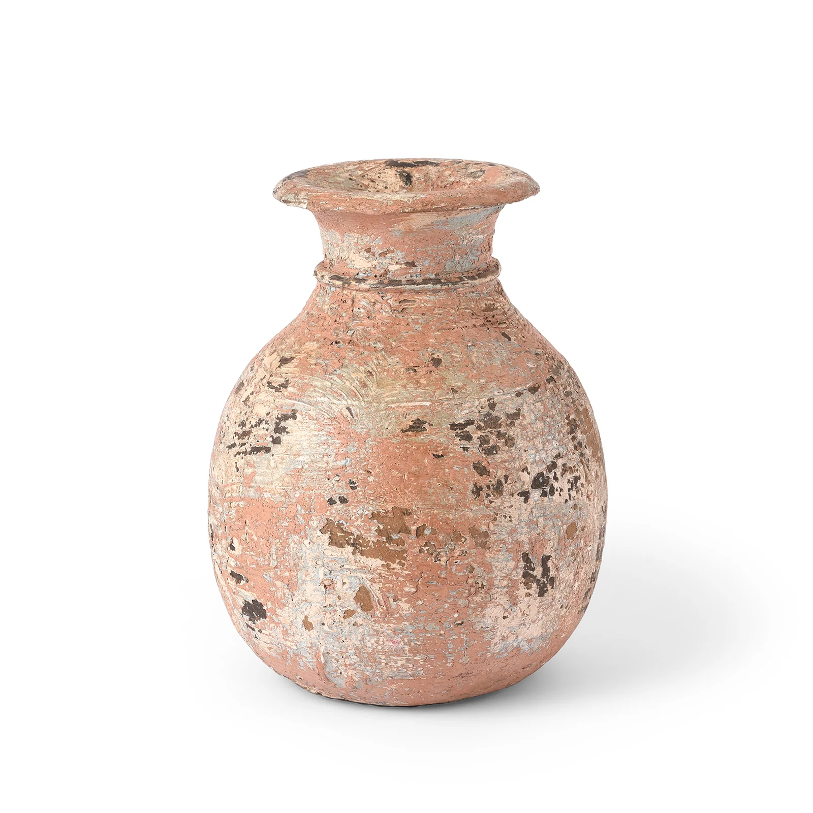Vintage Painted Wood Pots From Kullu - Image 3