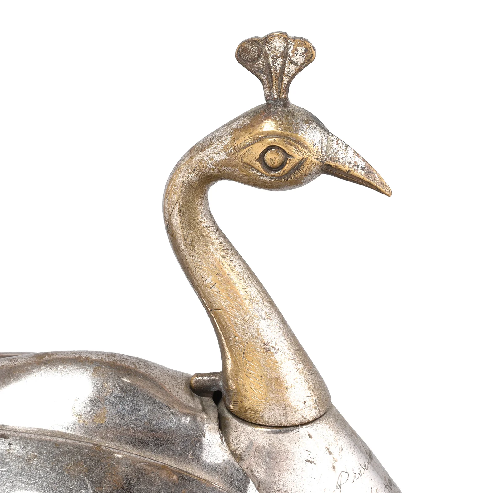 Vintage Peacock Shaped Betelnut Box - Ca 1950 - Image 3