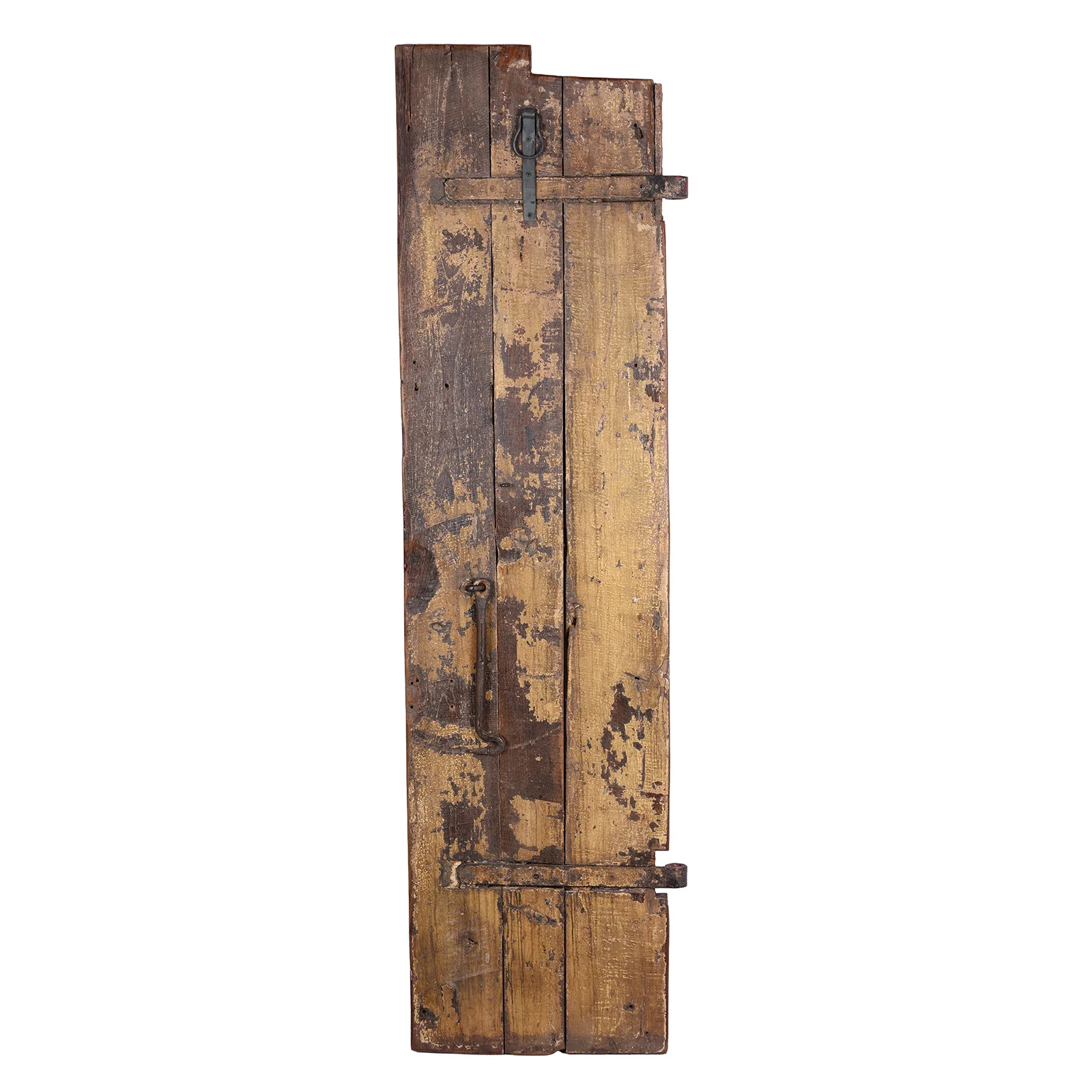 Vintage Red Painted Leopard Panel - Vertical - Image 5