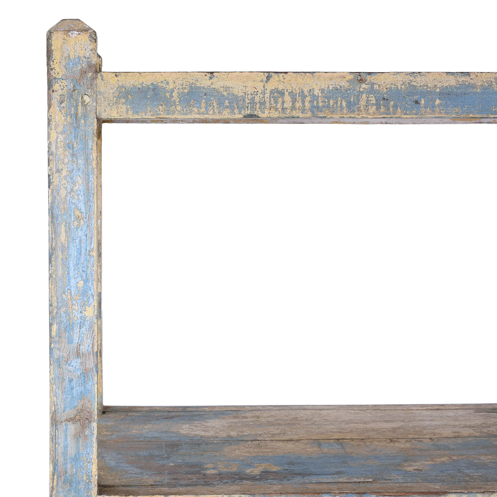 Vintage Teak Shelf With Painted Finish - Ca 1930 - Image 2