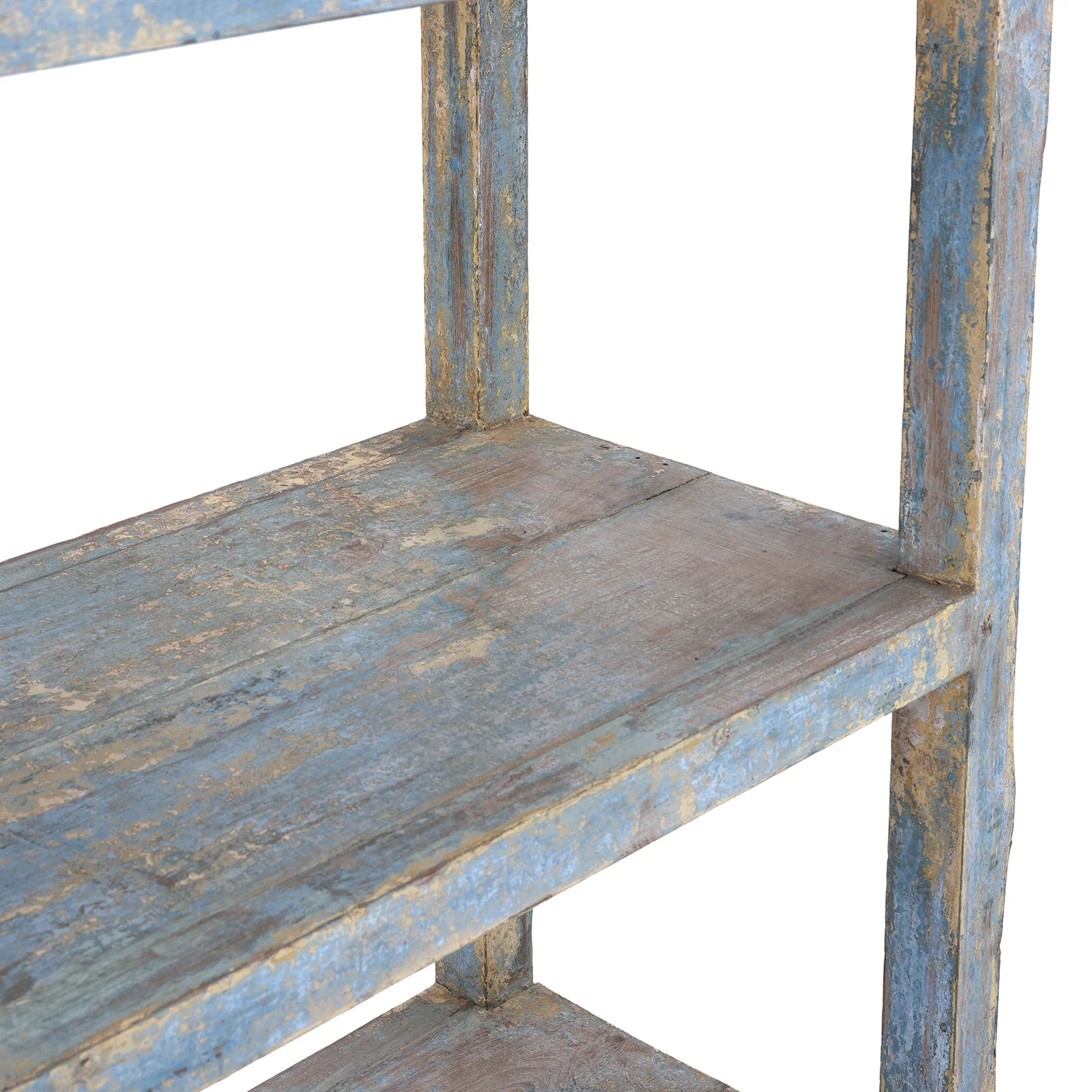 Vintage Teak Shelf With Painted Finish - Ca 1930 - Image 4