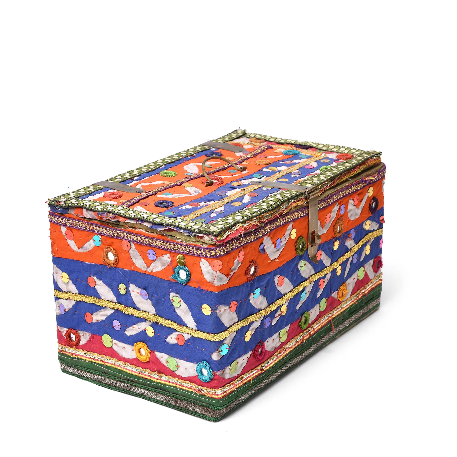 Vintage Textile Box From Rajasthan - Ca 1950 - Image 2