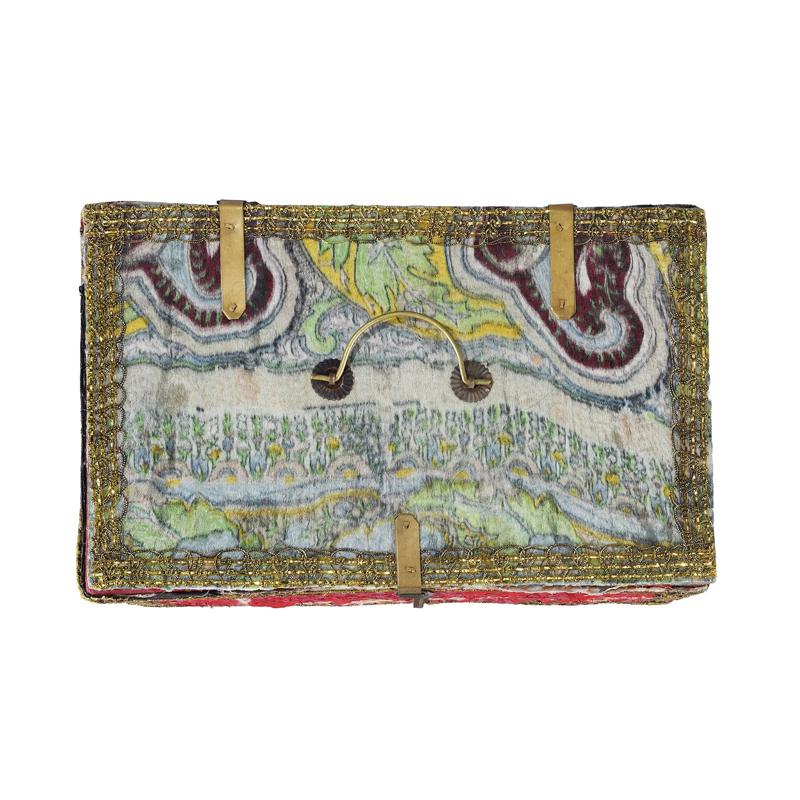 Vintage Red / Green Box From Rajasthan - Ca 1950 - Image 4