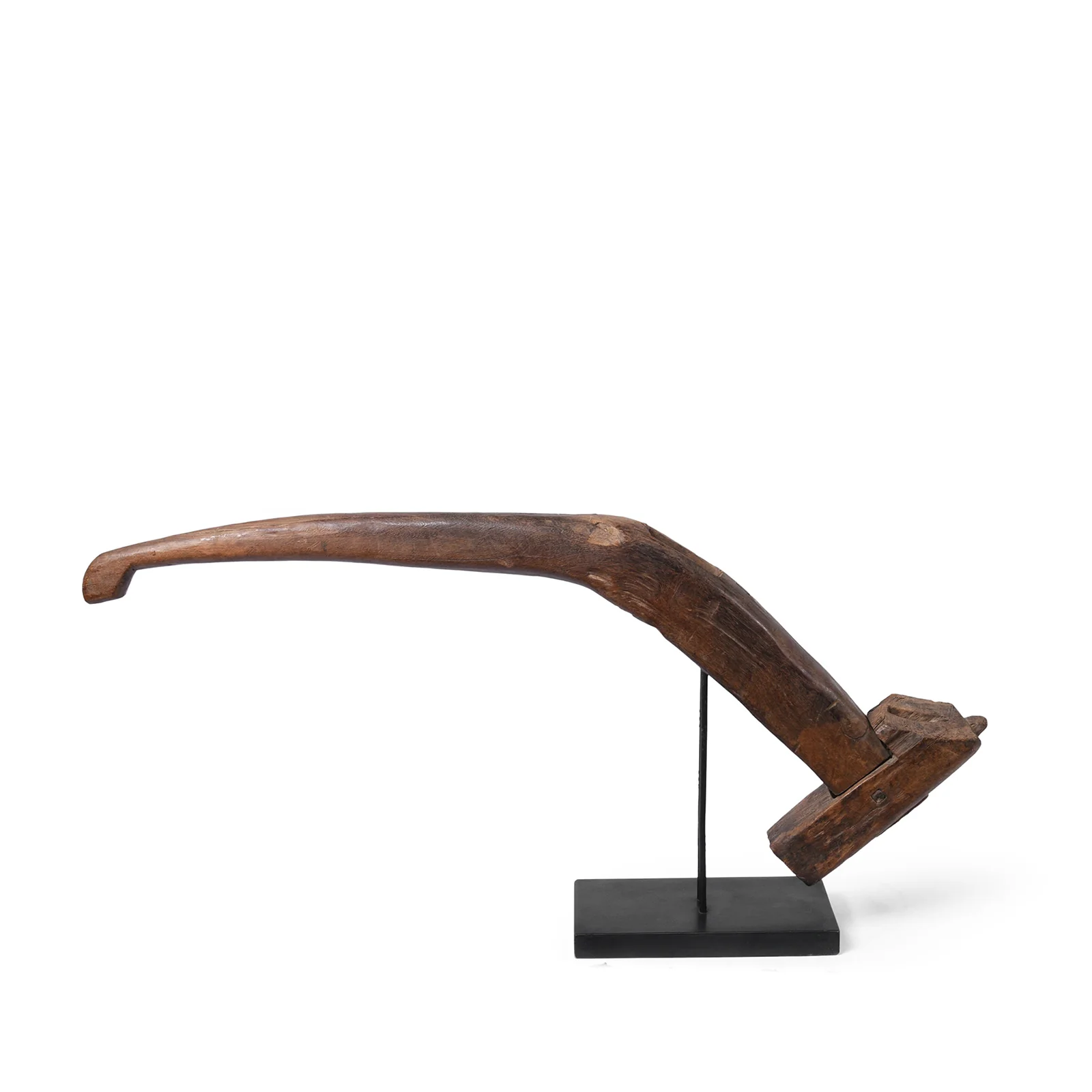 Old Wooden Plough Handles On Stand from Indonesia - Image 3