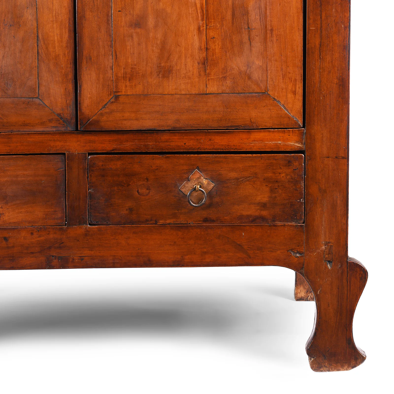 Tall Walnut Cabinet From Gansu - Late 19th Century - Image 8