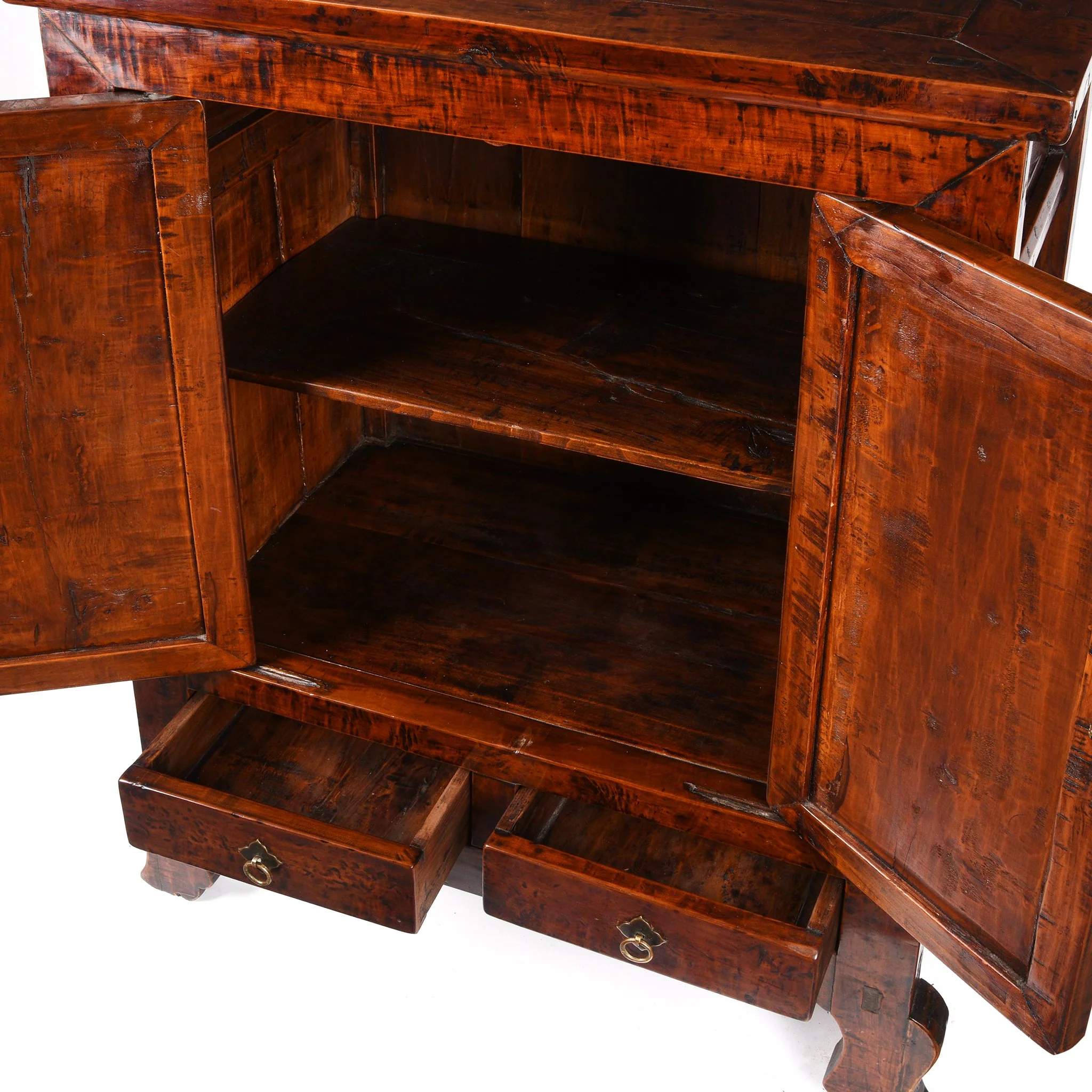 Walnut Chinese Cabinet From Gansu - 19thC - Image 3