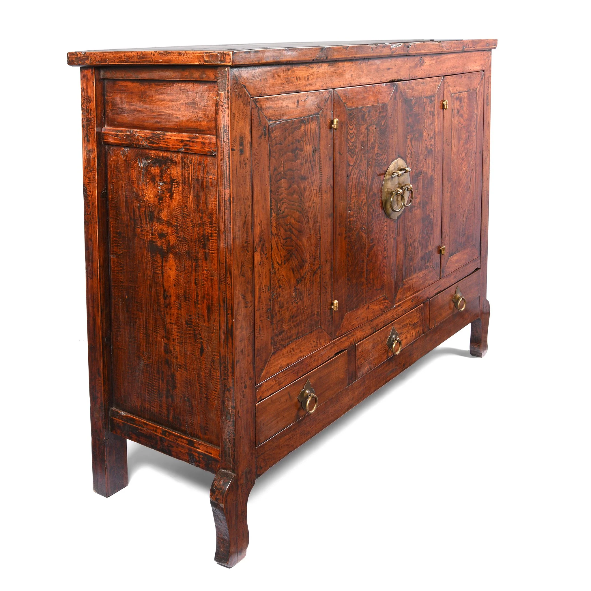 Walnut Chinese Cabinet From Gansu Province - 19thC - Image 3