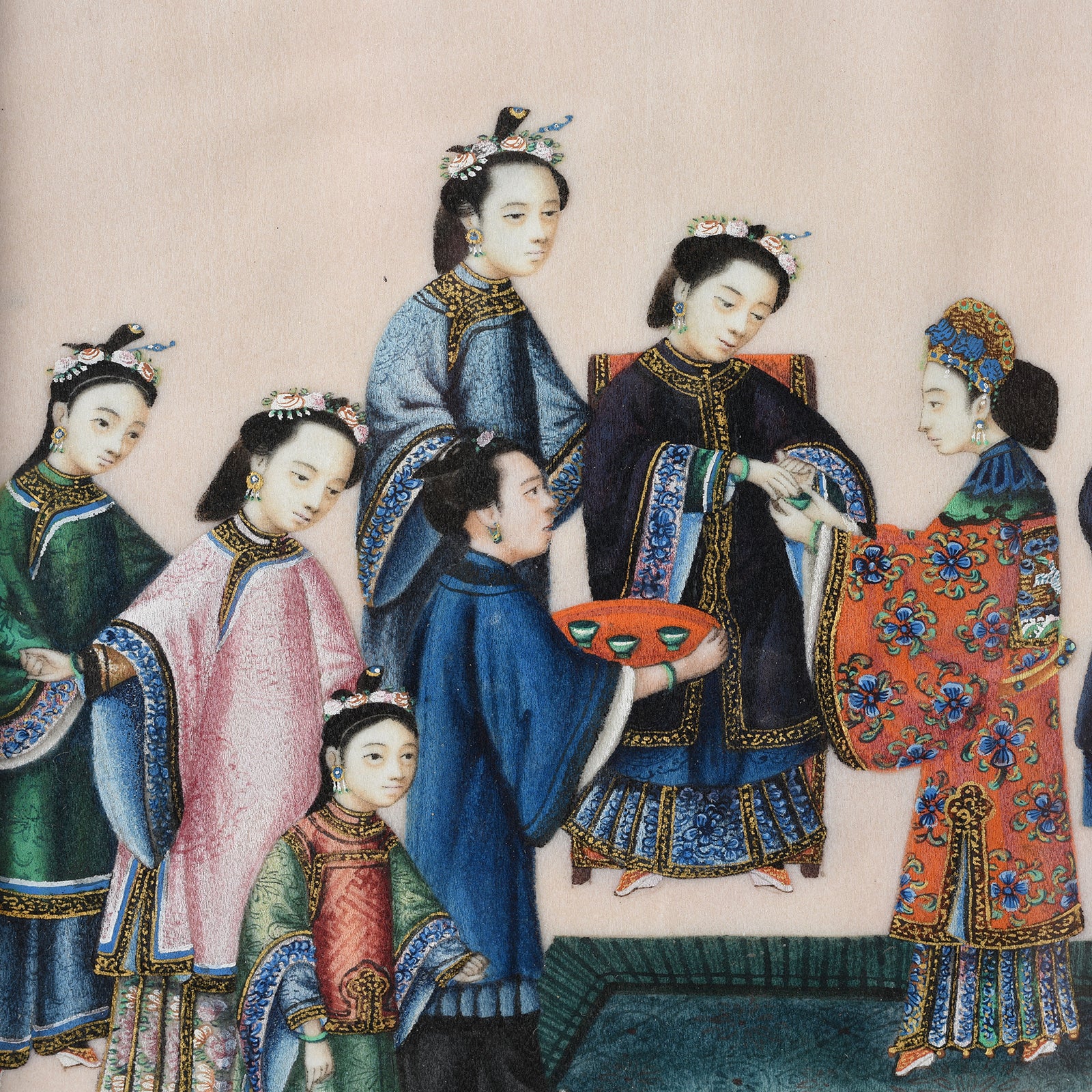 Chinese Pith Paper Painting - 19th Century - Image 3