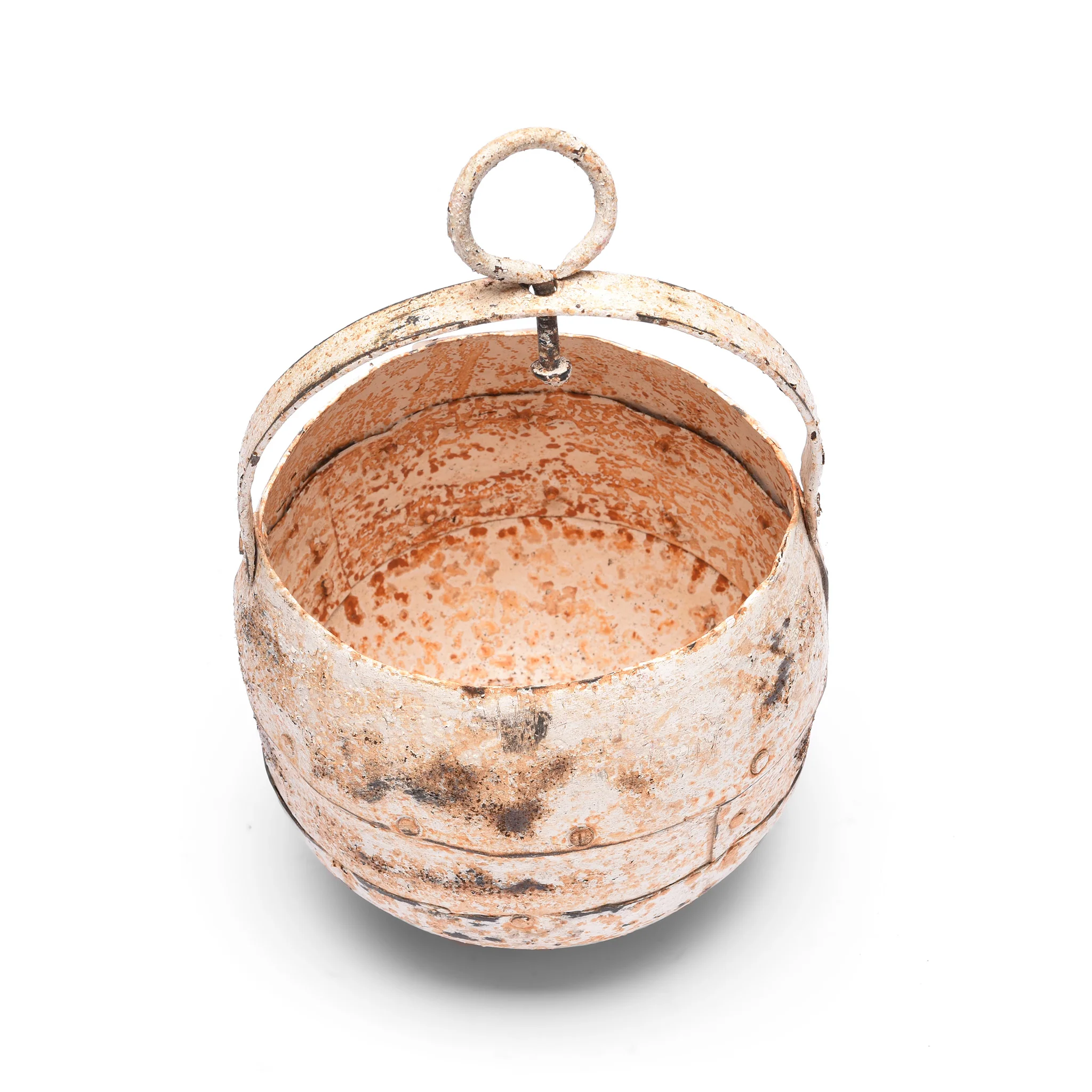 Vintage Well Buckets From Rajasthan For Hanging Planter - Image 11