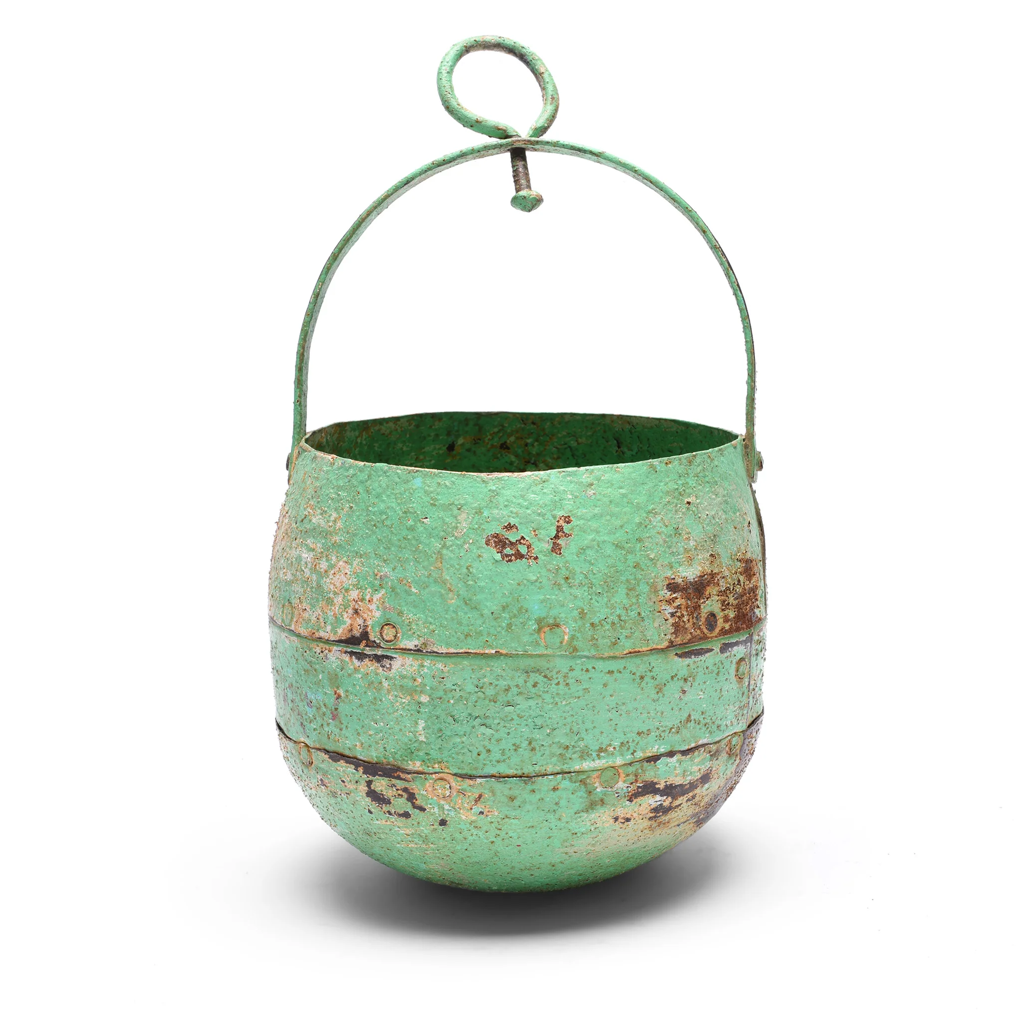 Vintage Well Buckets From Rajasthan For Hanging Planter - Image 2