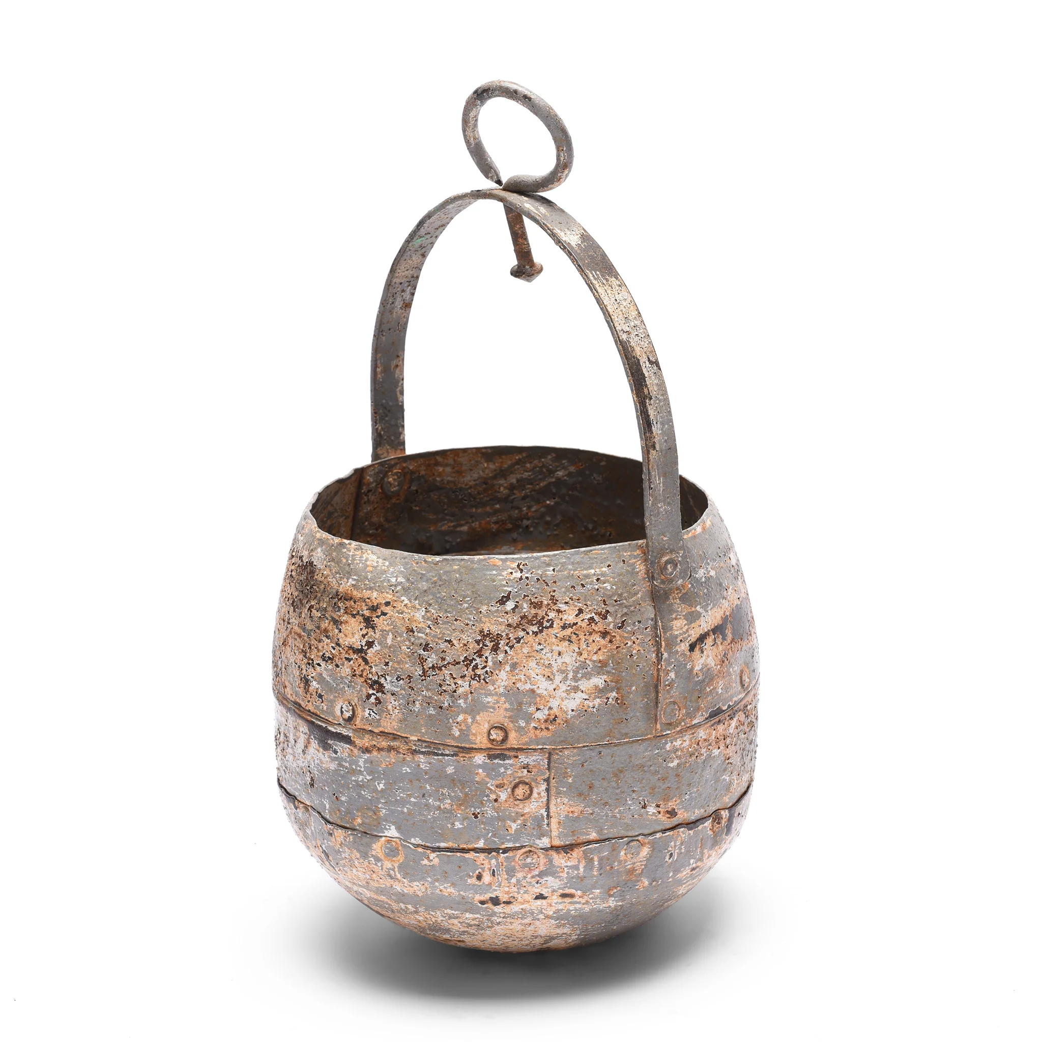 Vintage Well Buckets From Rajasthan For Hanging Planter - Image 7