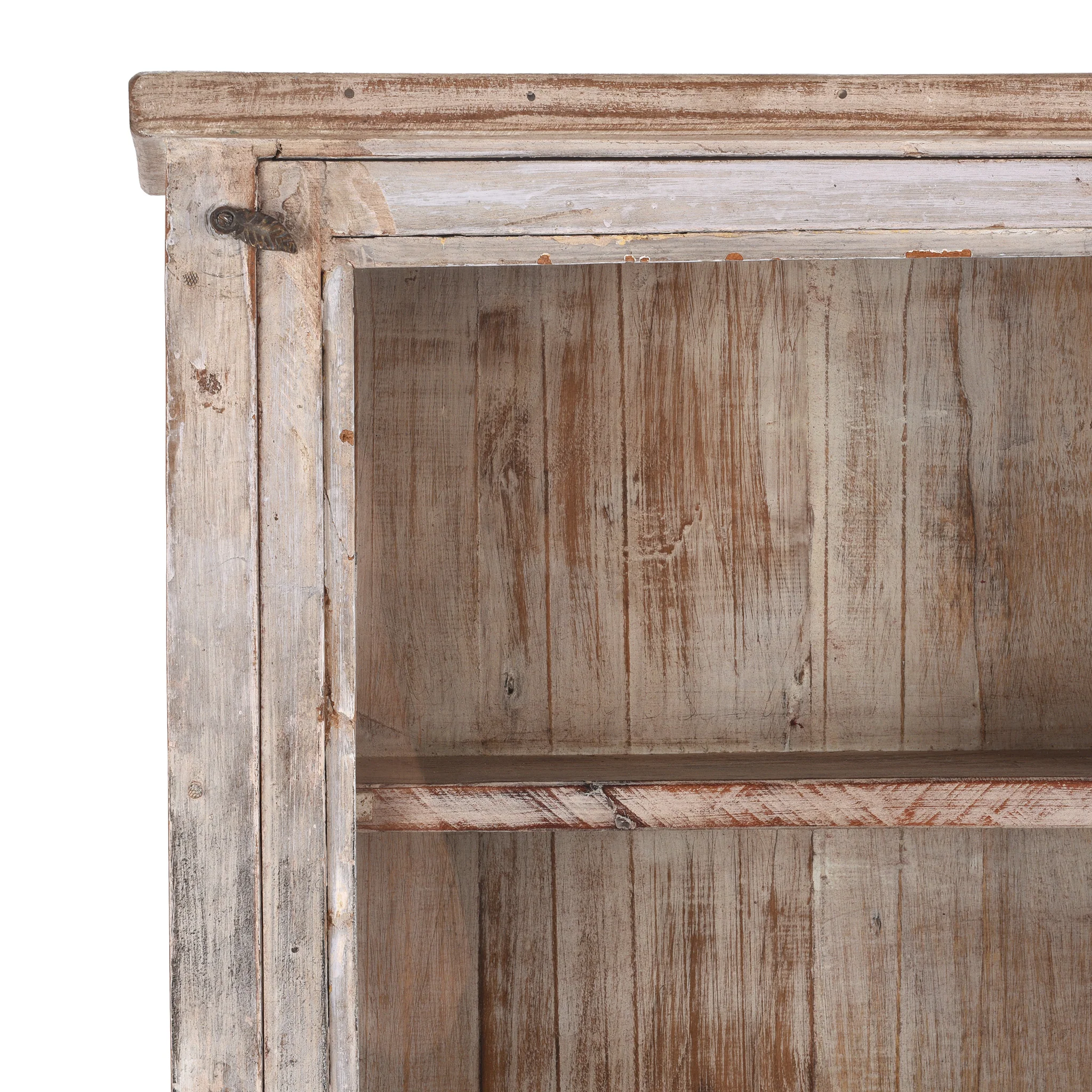 White Painted Glazed Wall Cabinet - Ca 1920 - Image 5