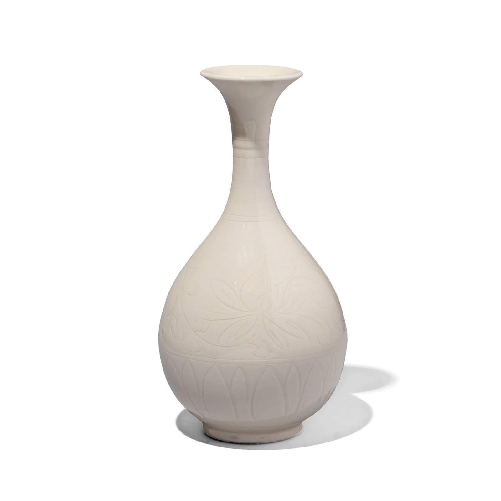 White Porcelain Song Dynasty Style Yuhuchunping Vase - Image 2