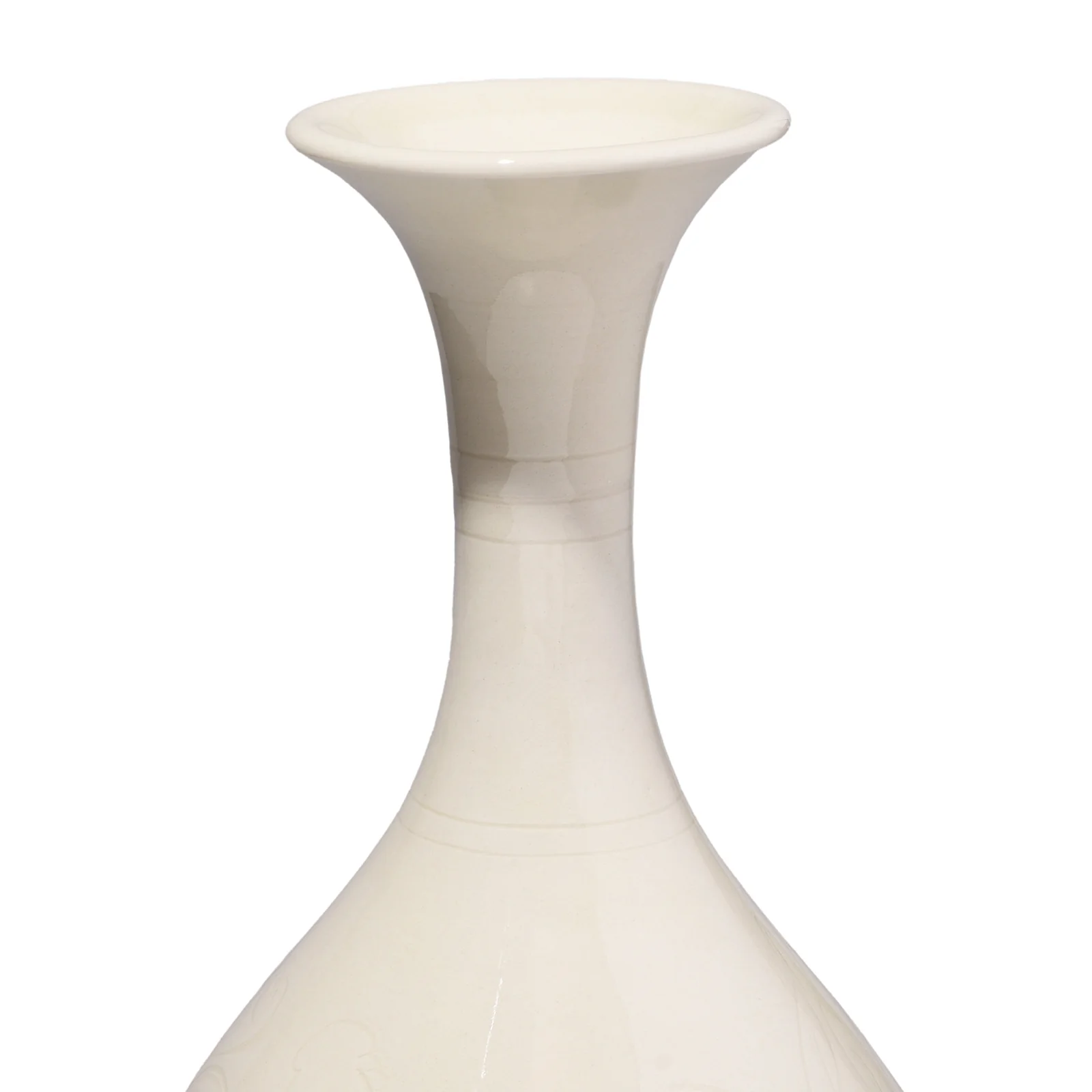 White Porcelain Song Dynasty Style Yuhuchunping Vase - Image 3