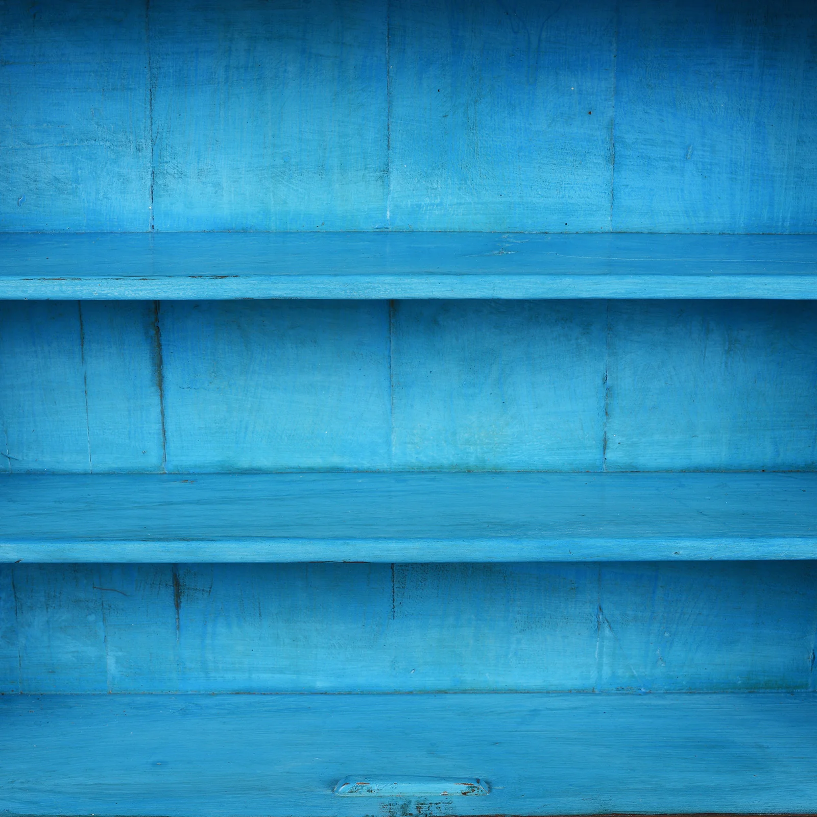 Wide Teak Glazed Wall Cabinet - Ca 1920 - Image 5