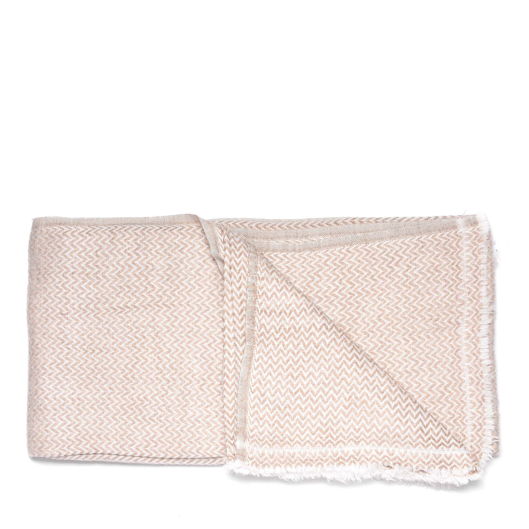 Wool Zig Zag Throw from Kashmir