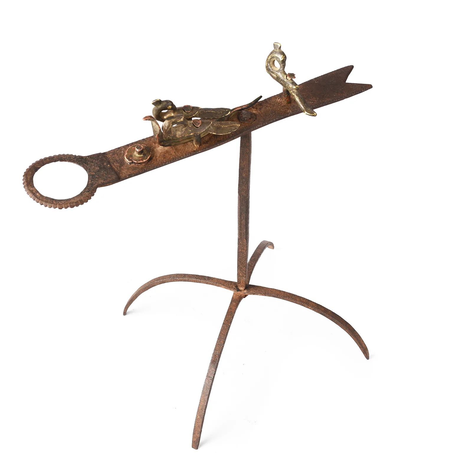 Wrought Iron Opium Retort From Rajasthan - 19th Century - Image 3