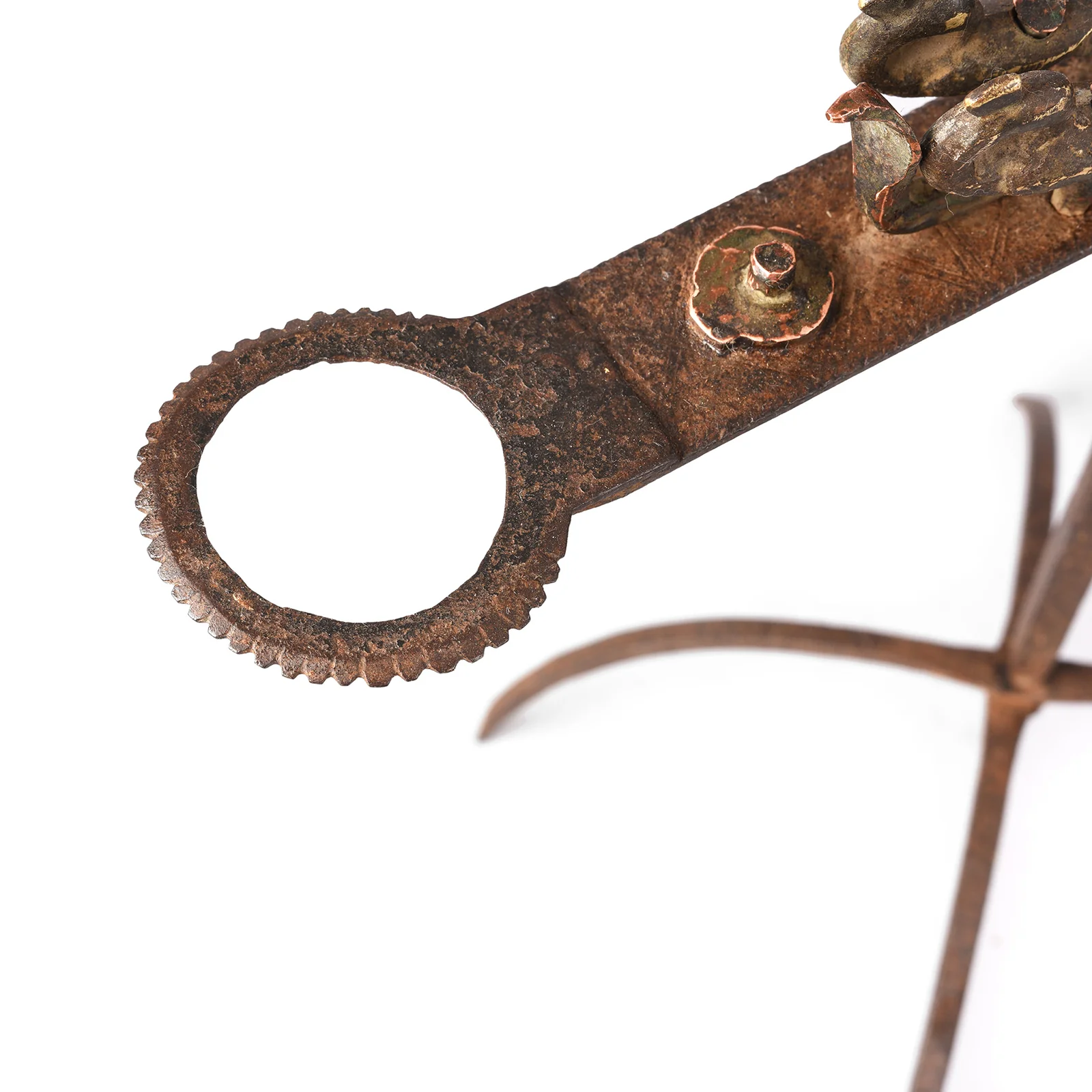 Wrought Iron Opium Retort From Rajasthan - 19th Century - Image 5