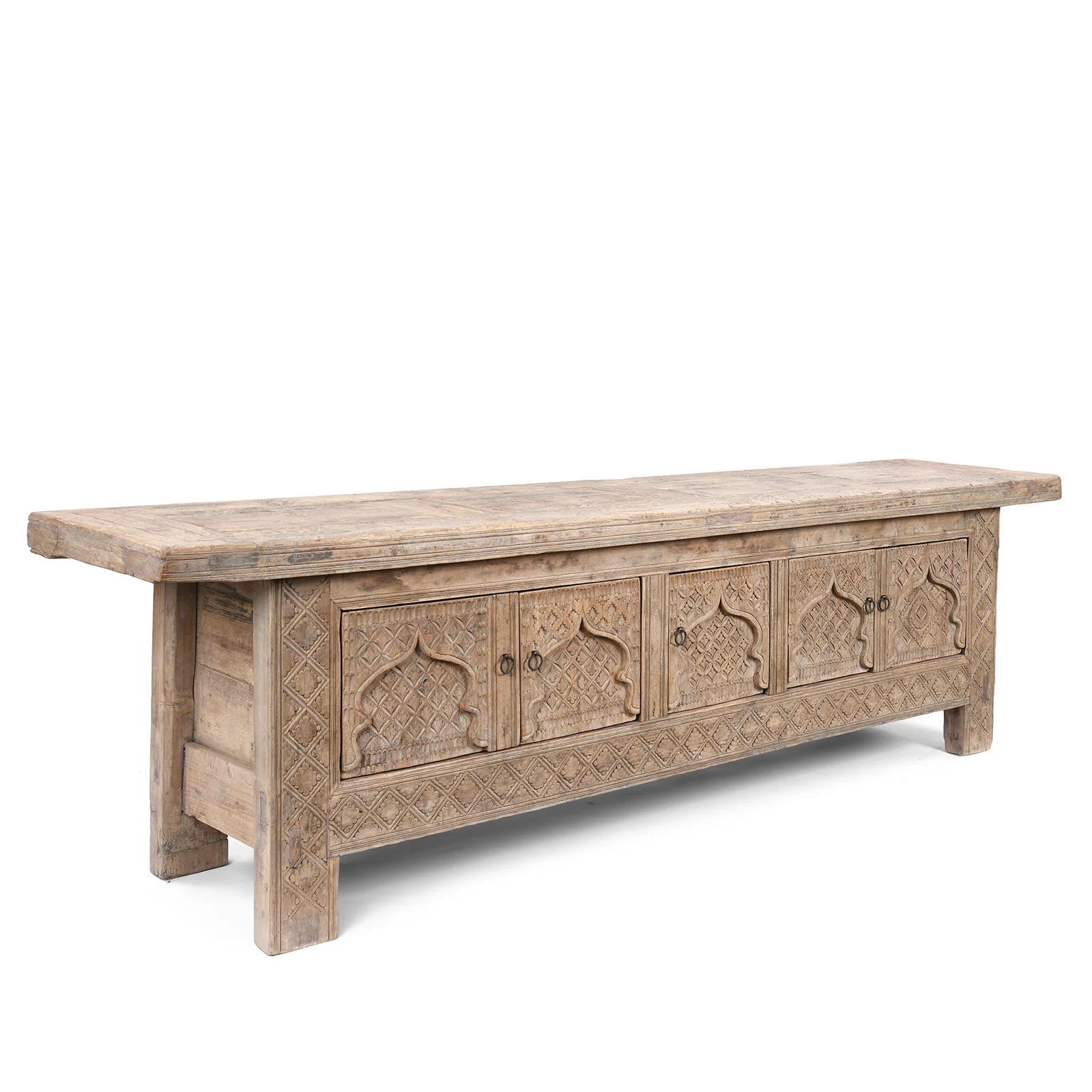 Carved Low Sideboard From Xinjiang - 19th Century - Image 7