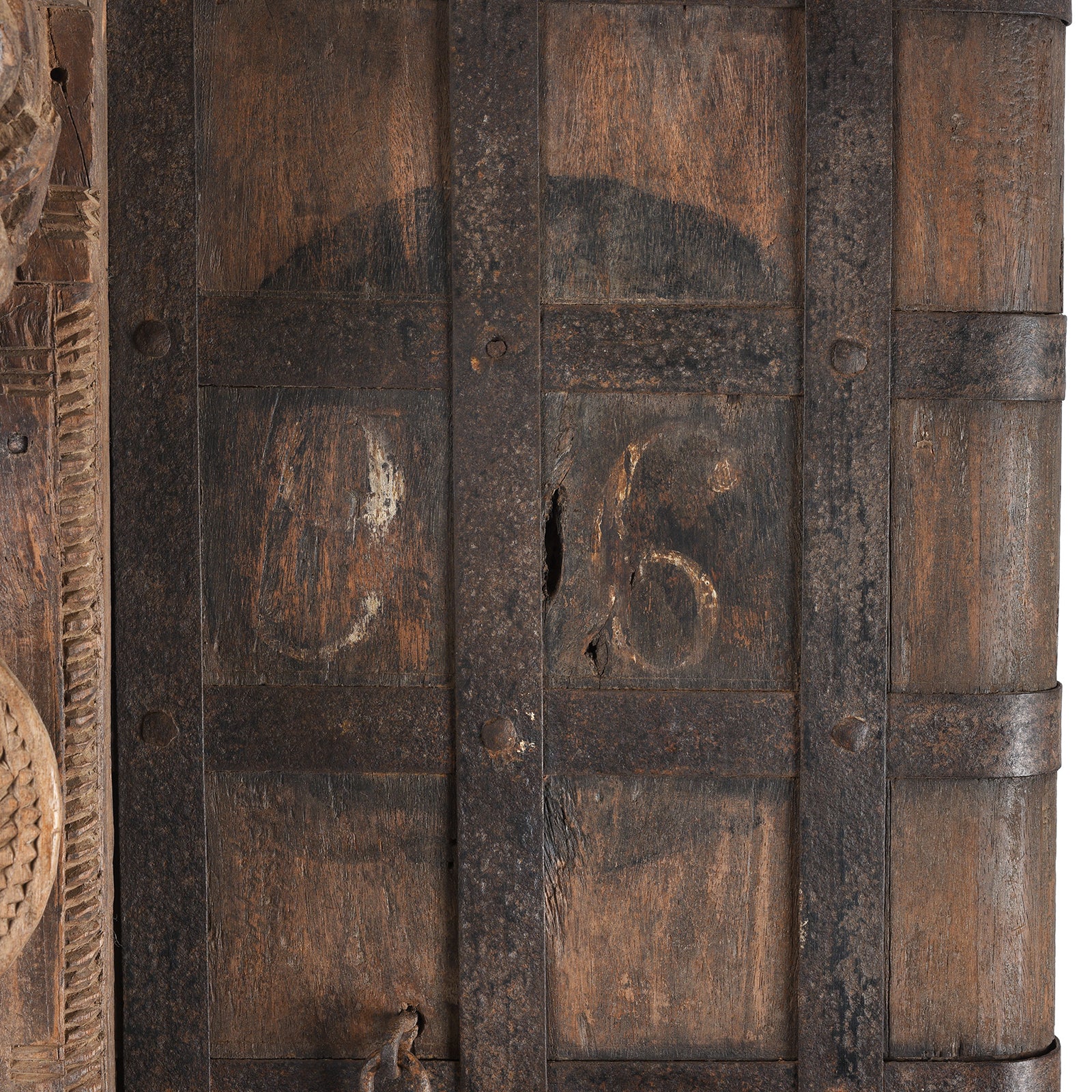 Carved Yali Door From Kerala - 19th Century - Image 10