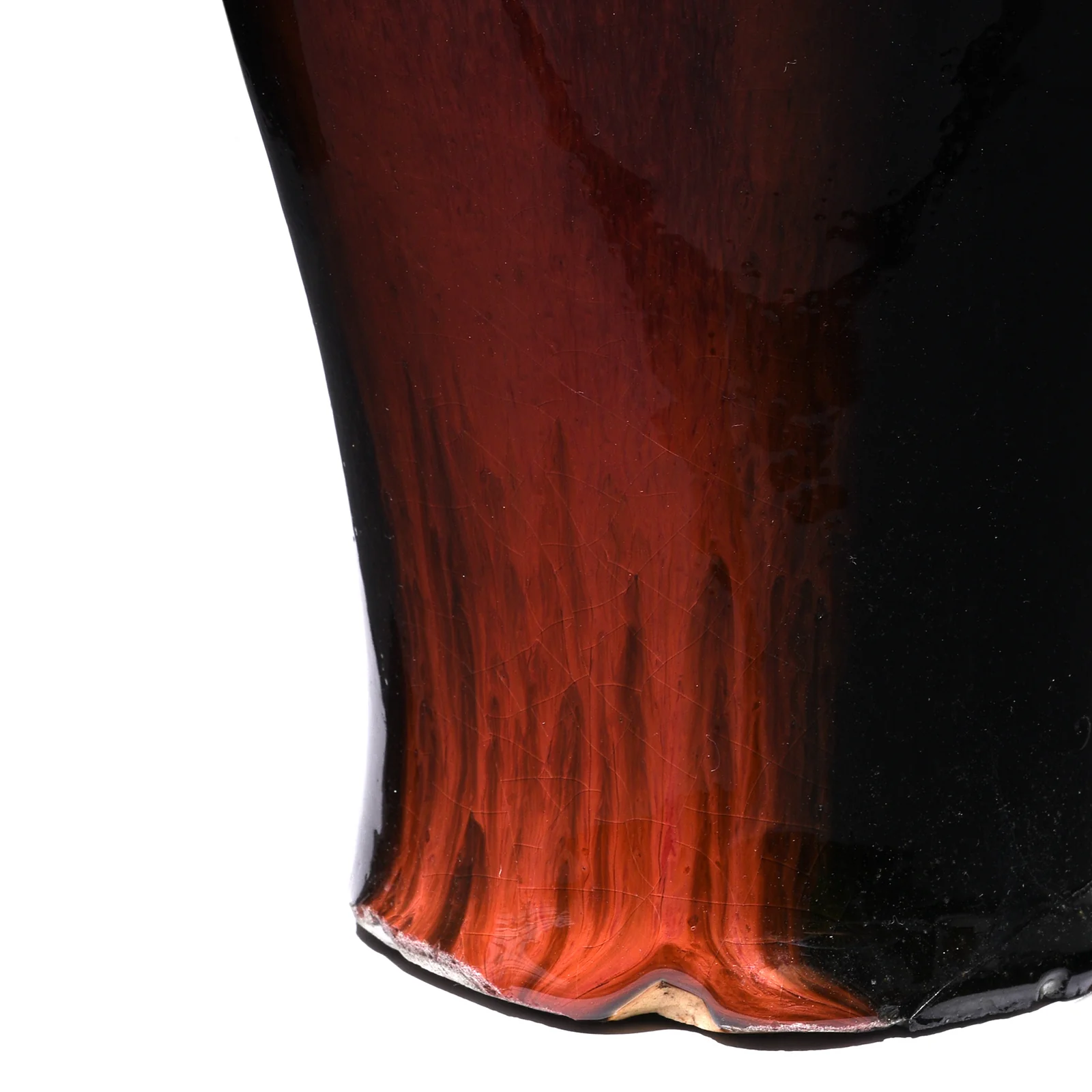 Yaobian Dark Red Flambe Porcelain Fengweizun Vase - Image 3