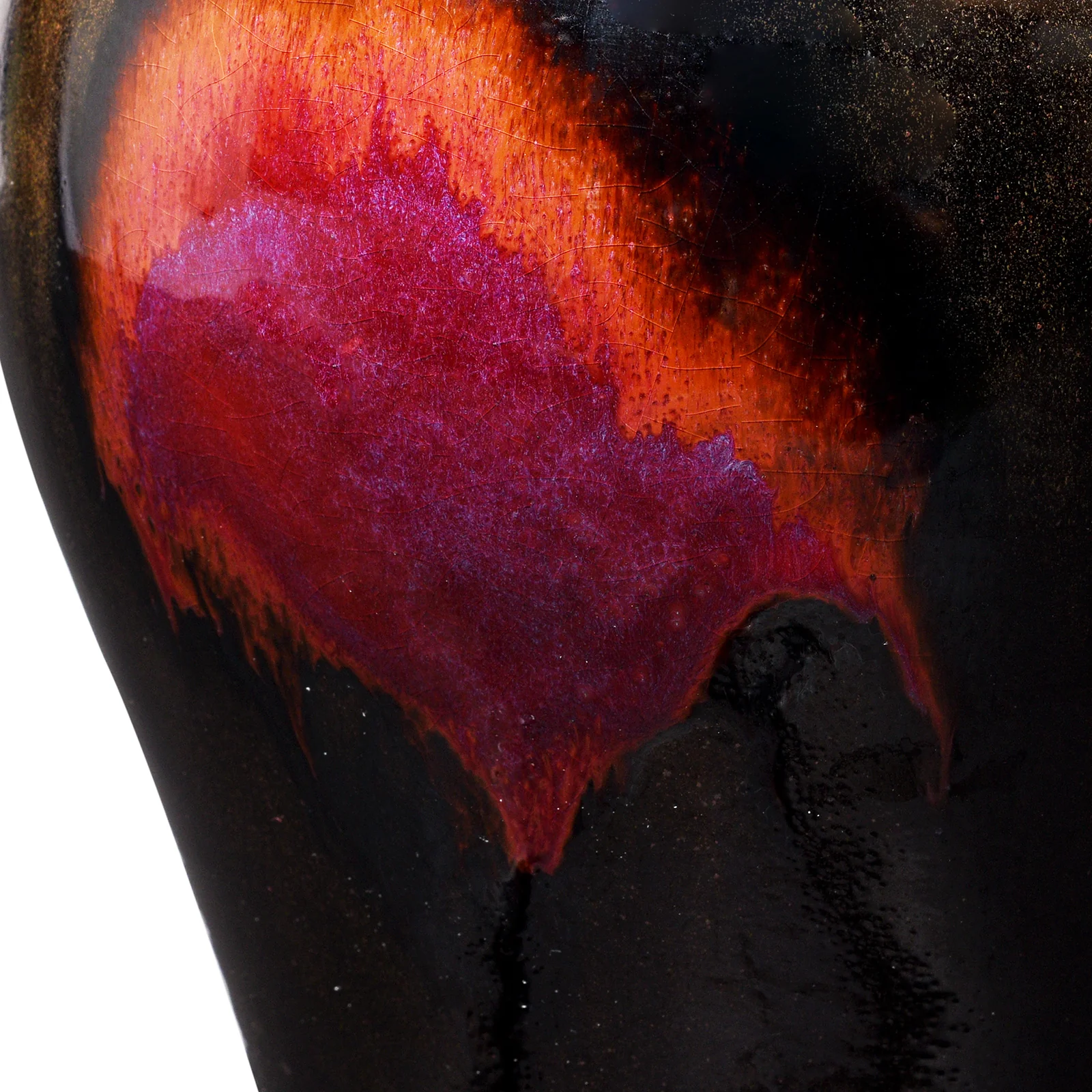 Yaobian Dark Red Flambe Porcelain Meiping Vase - Image 2