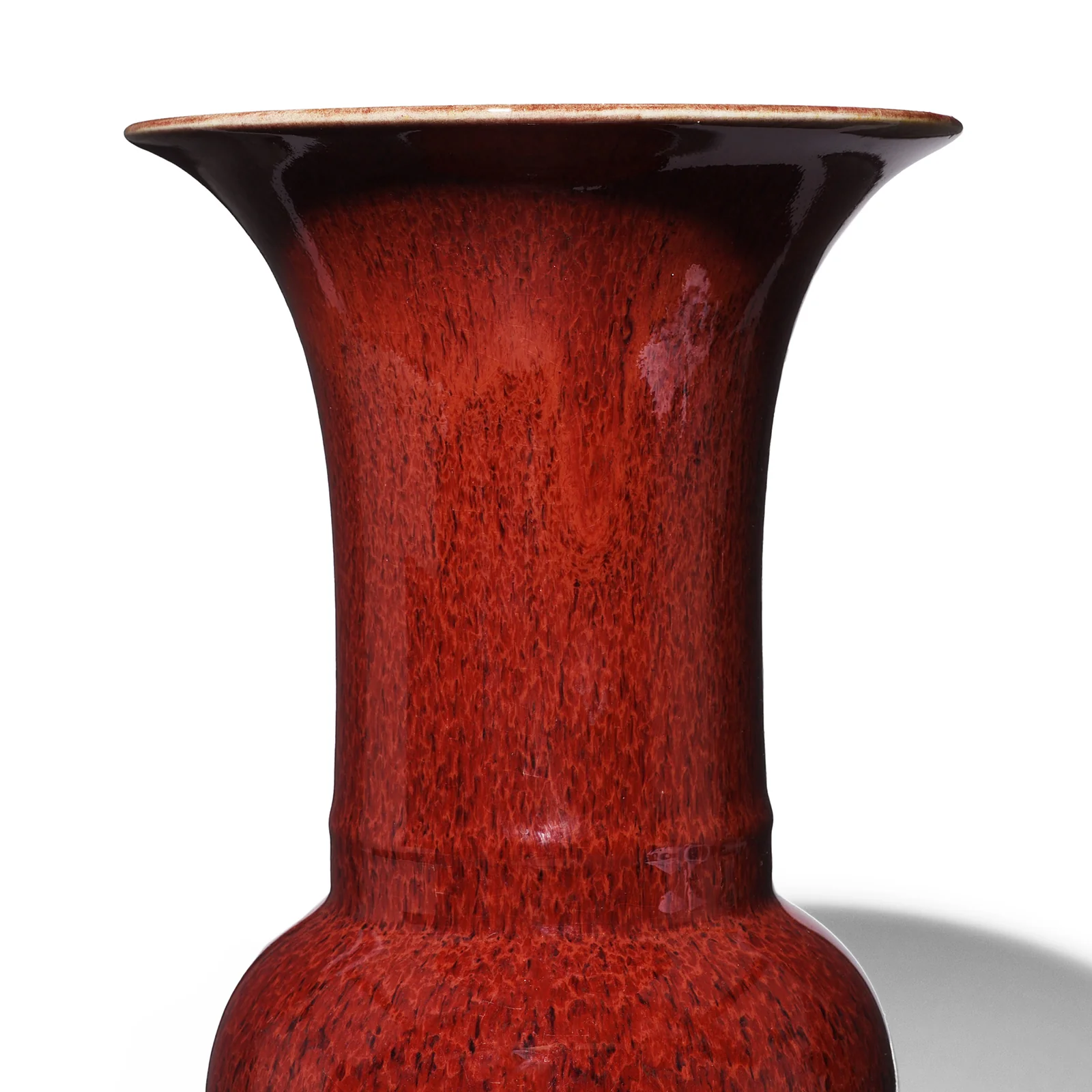 Sang De Boeuf Porcelain Gu Vase - Image 2