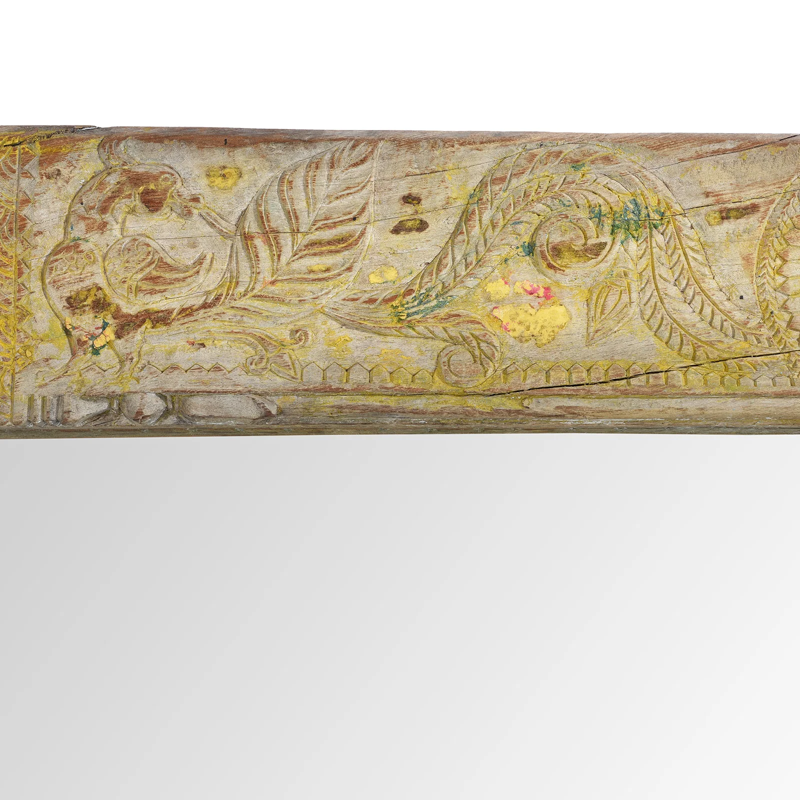 Painted Door Mirror From Andhra Pradesh - Late 19th Century - Image 7