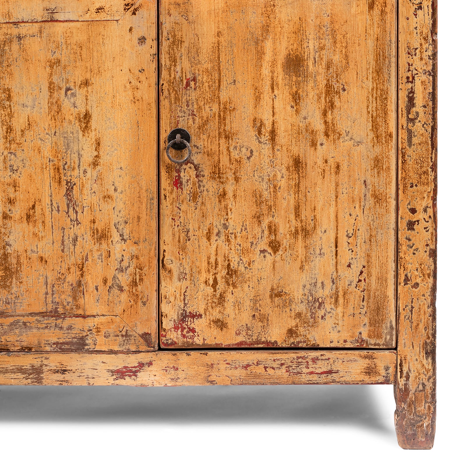 Chinese Yellow Lacquer Sideboard Made From Reclaimed Wood - Image 6