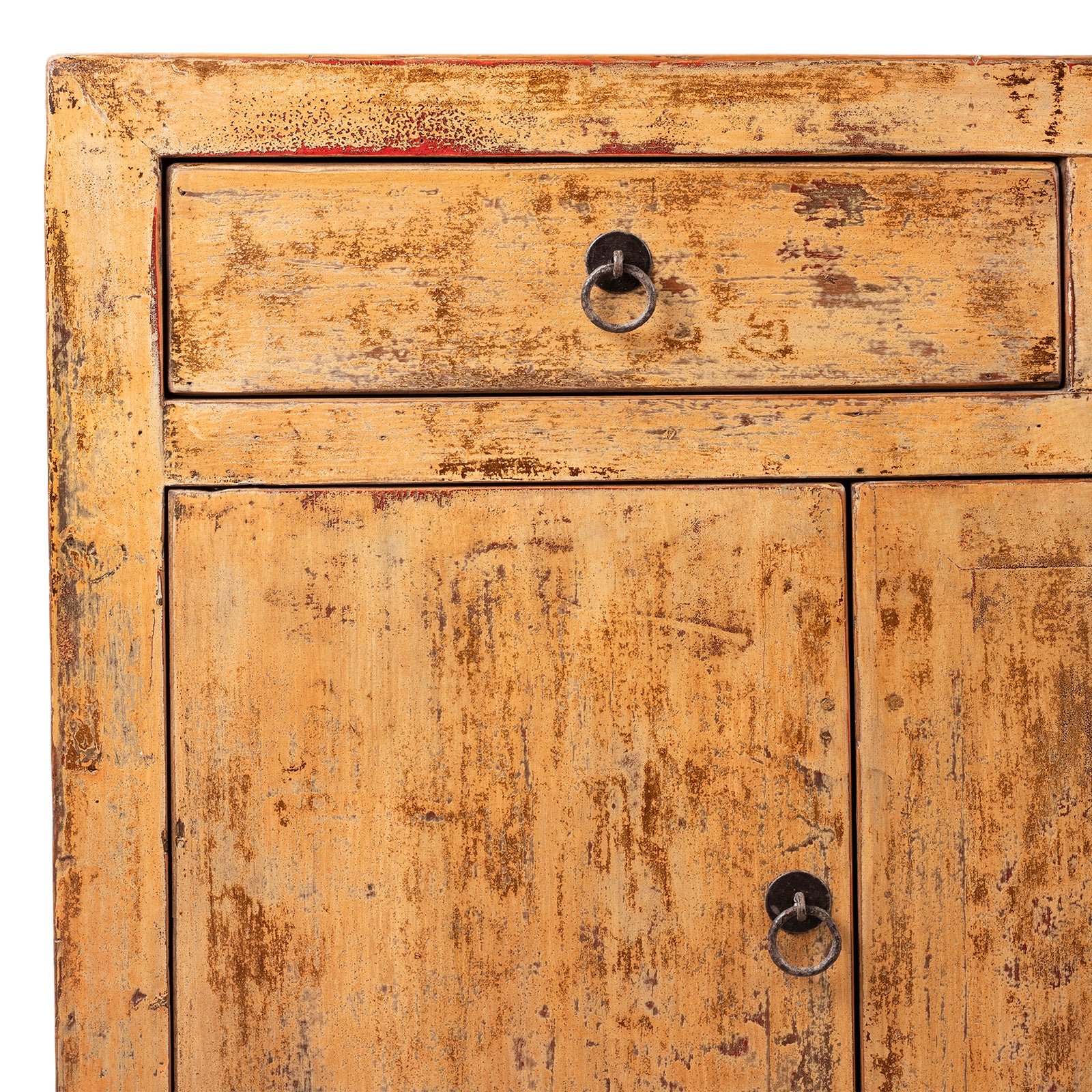 Chinese Yellow Lacquer Sideboard Made From Reclaimed Wood - Image 9