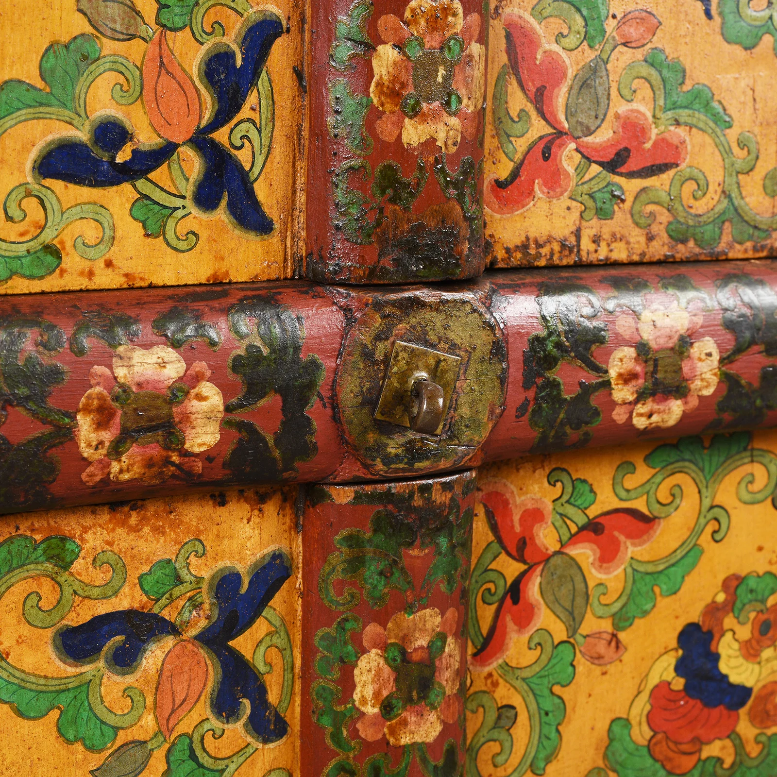 Painted Tibetan Altar Cabinet -  Late 19th Century - Image 10