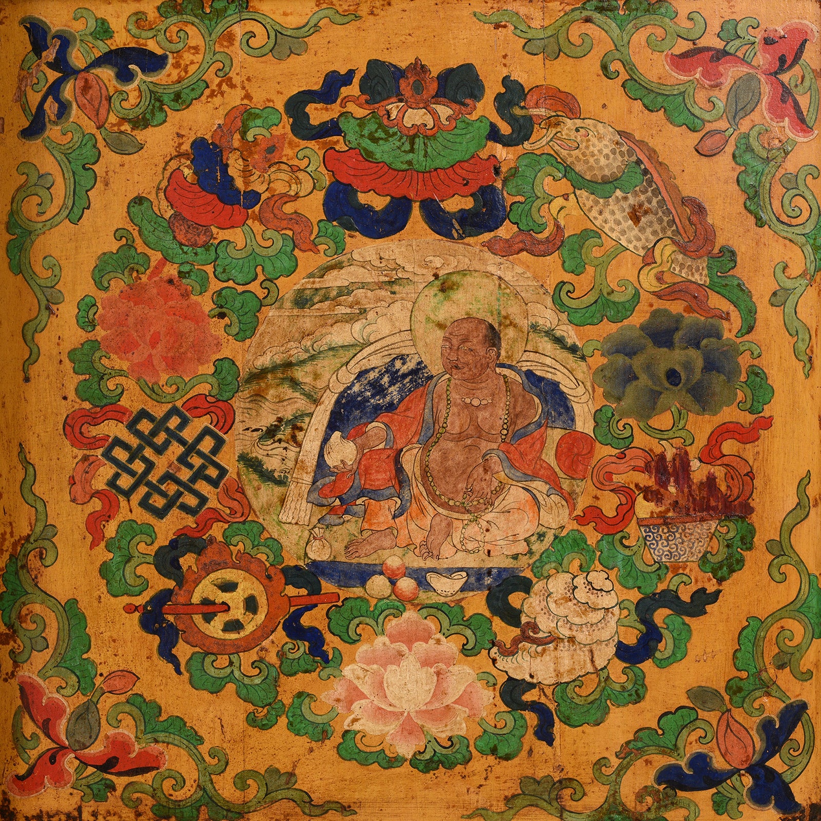 Painted Tibetan Altar Cabinet -  Late 19th Century - Image 6