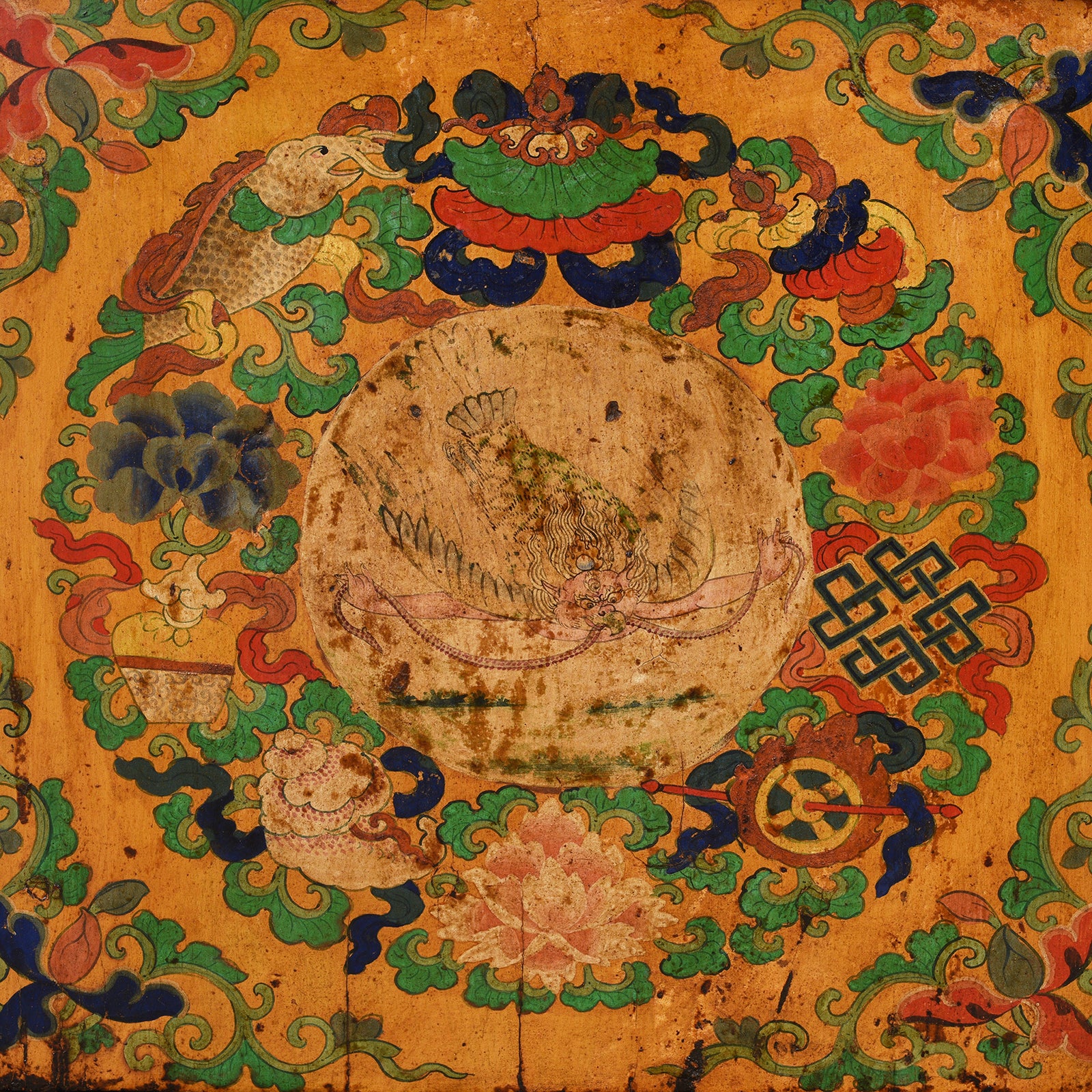 Painted Tibetan Altar Cabinet -  Late 19th Century - Image 7