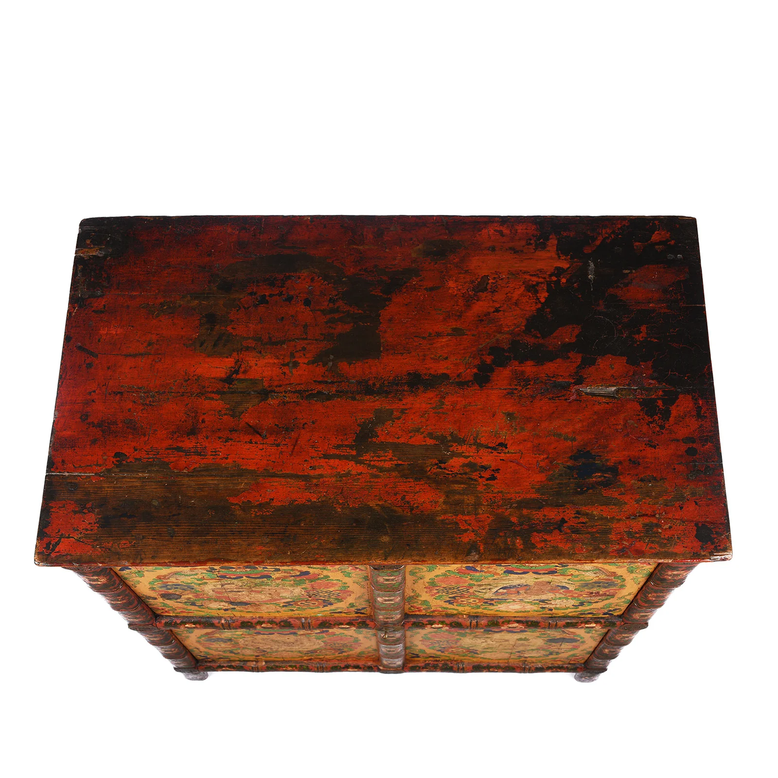 Painted Tibetan Altar Cabinet -  Late 19th Century - Image 9