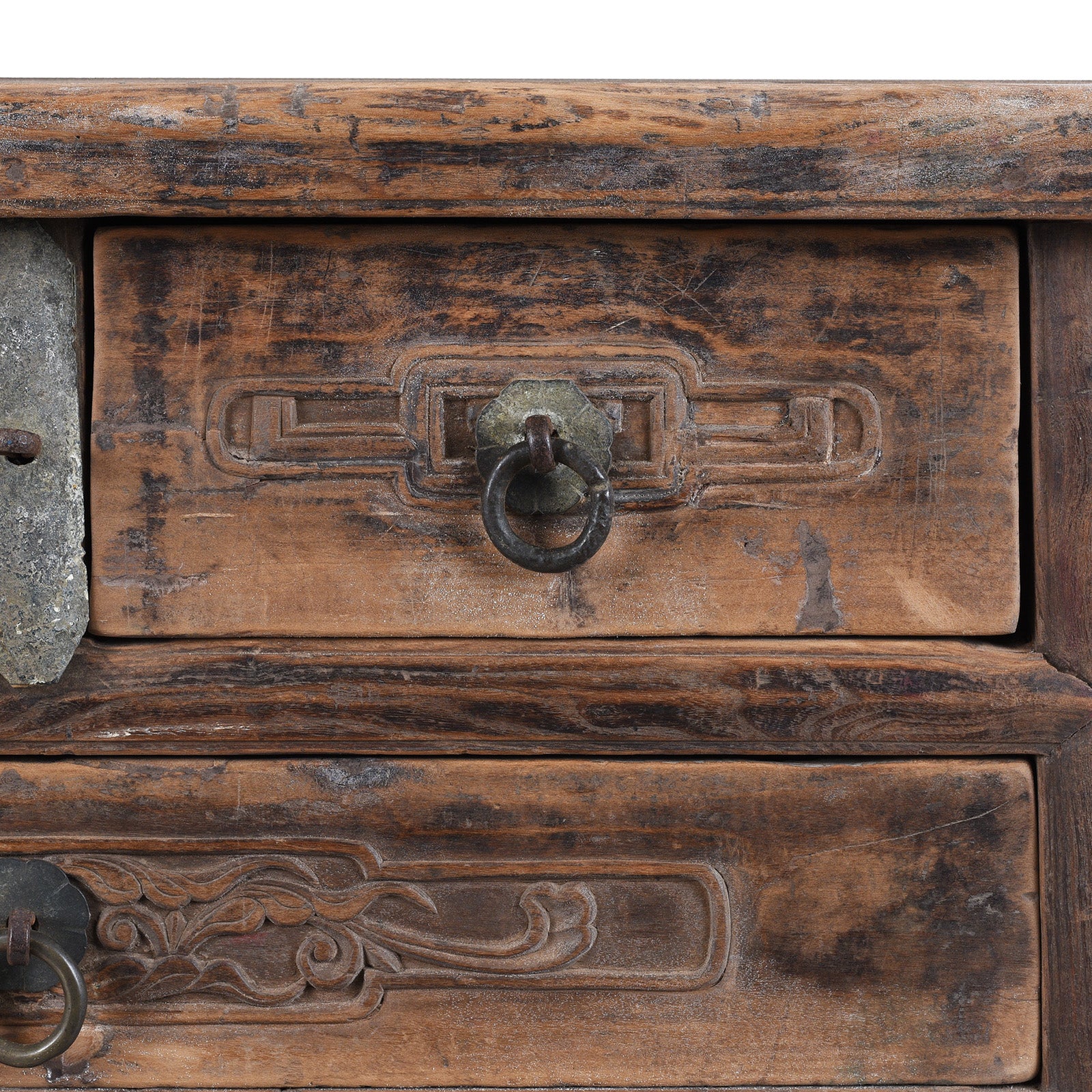 Yumu Elm Half Table From Shanxi Province - 19th Century - Image 4